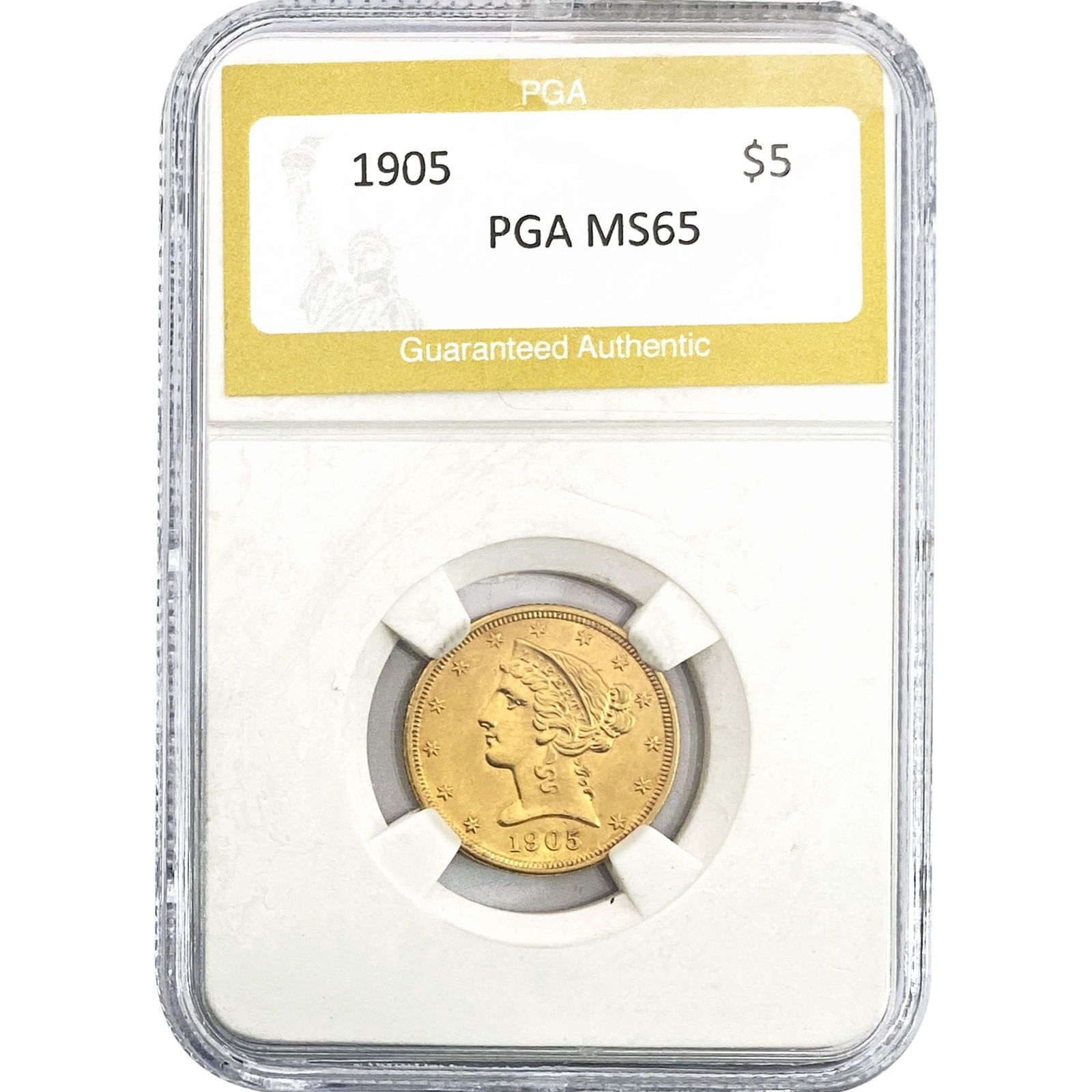 1905 $5 Gold Half Eagle PGA MS65 (1 of 2)