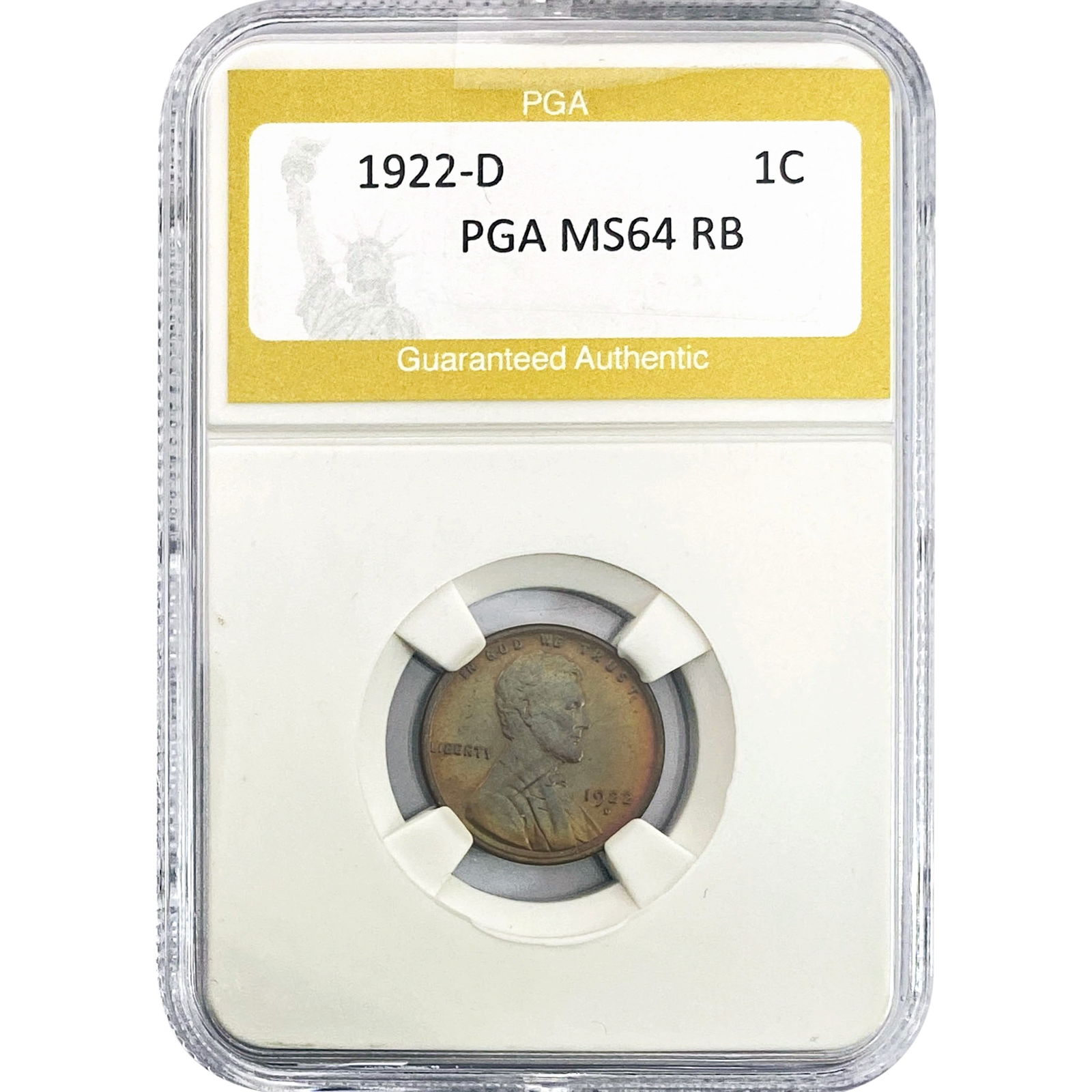 1922-D Wheat Cent PGA MS64 RB (1 of 2)