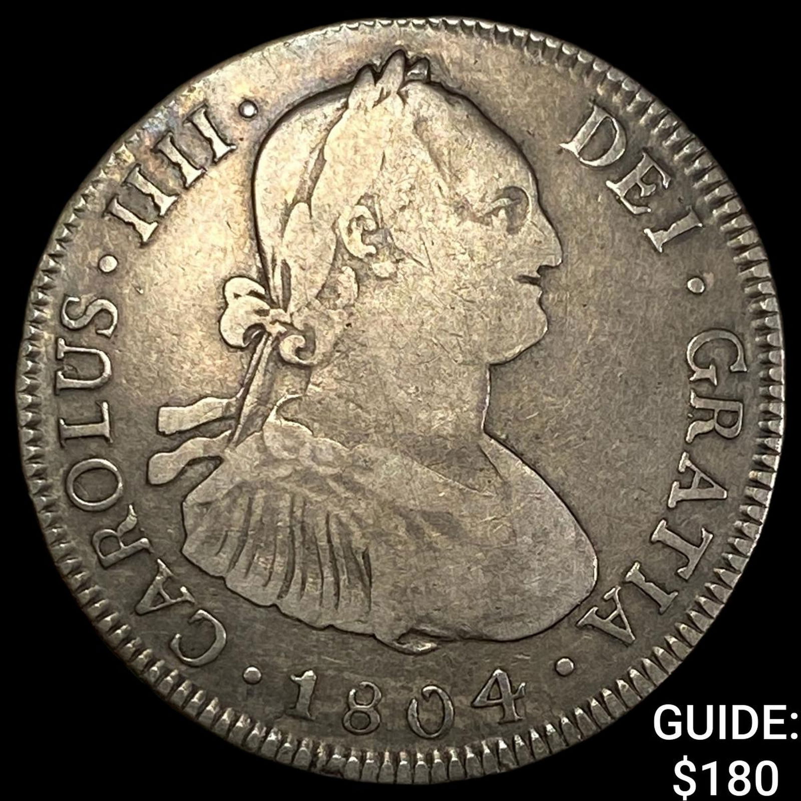 1804 Bolivia Silver 4 Reales NEARLY UNCIRCULATED (1 of 2)