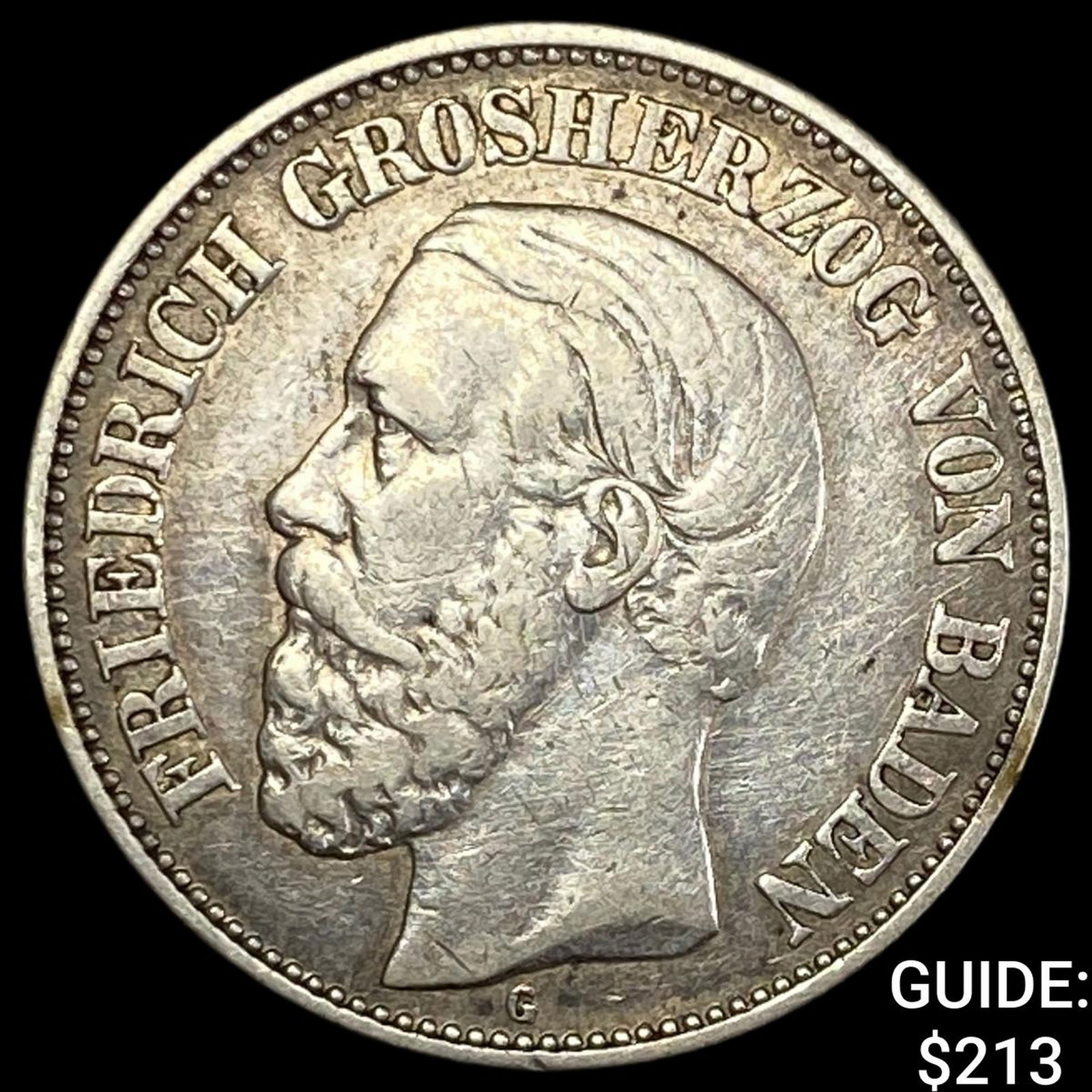 1901-G Germany Silver 2 Mark NEARLY UNCIRCULATED (1 of 2)