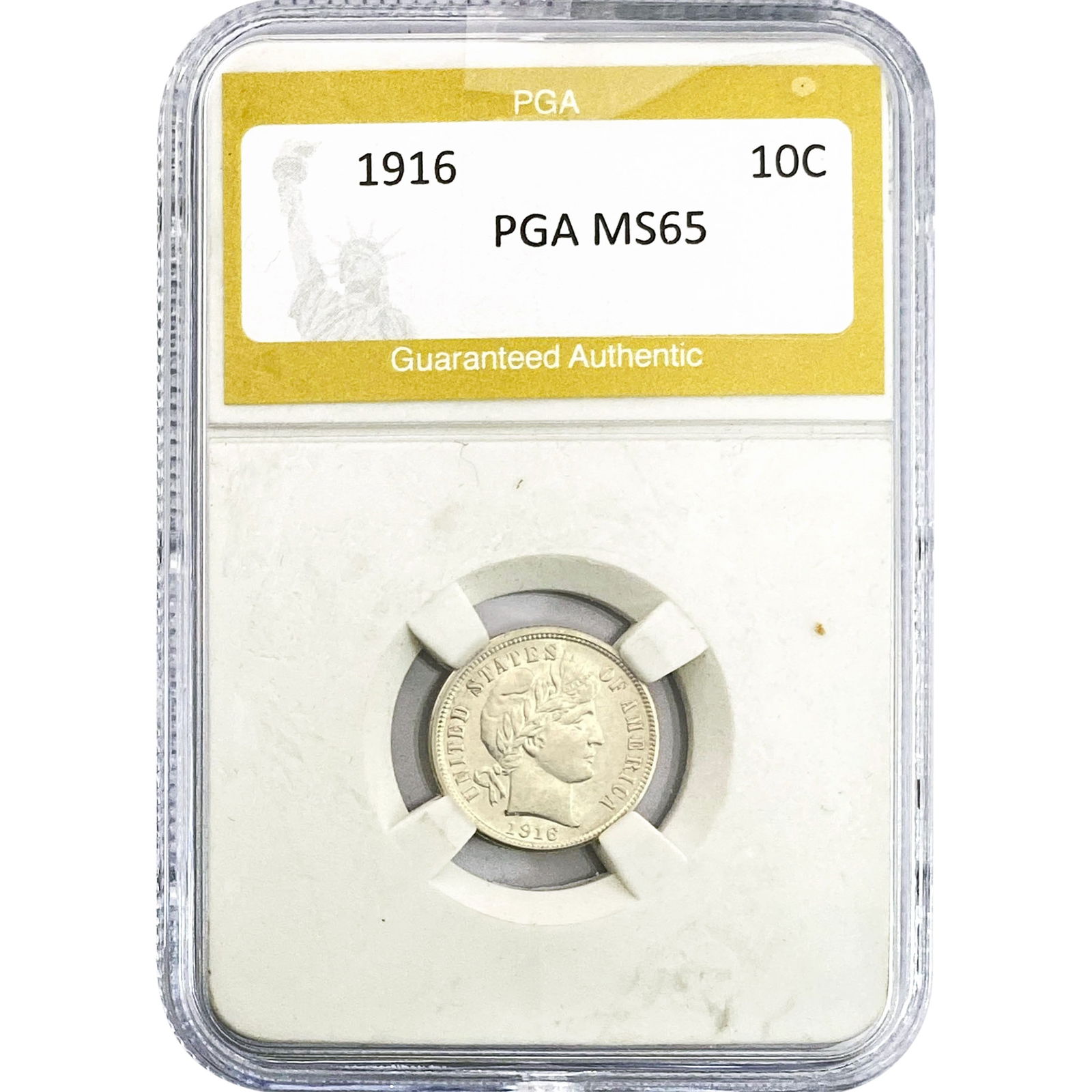 1916 Barber Dime PGA MS65 (1 of 2)