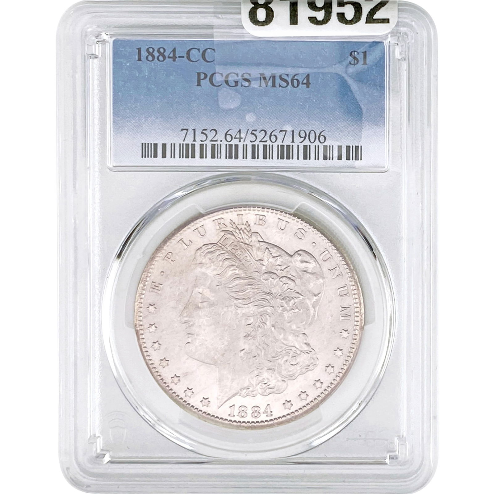 1884-CC Morgan Silver Dollar PCGS MS64 (1 of 2)