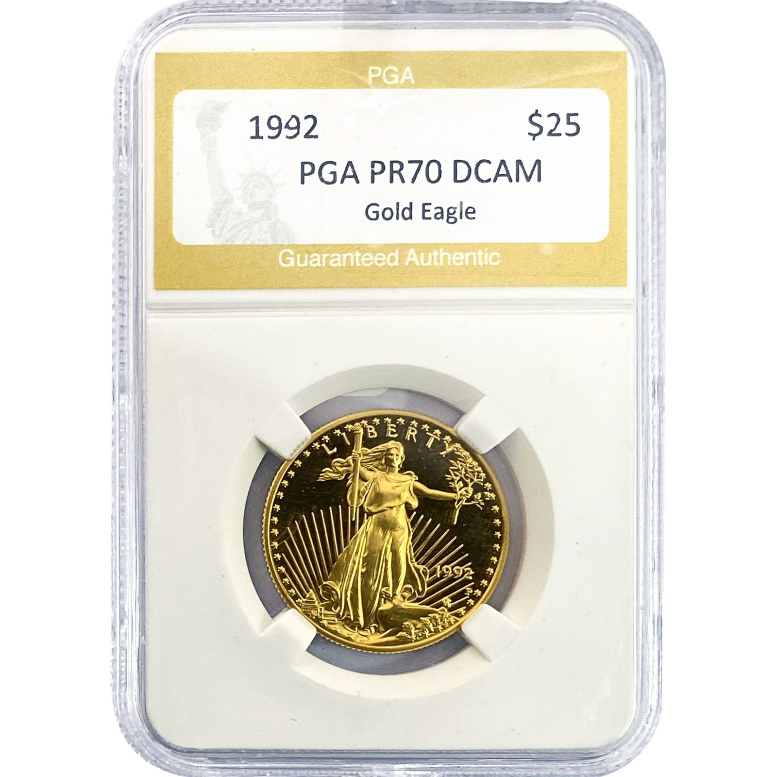 1992 1/2oz $25 Gold Eagle PGA PR70 DCAM (1 of 2)