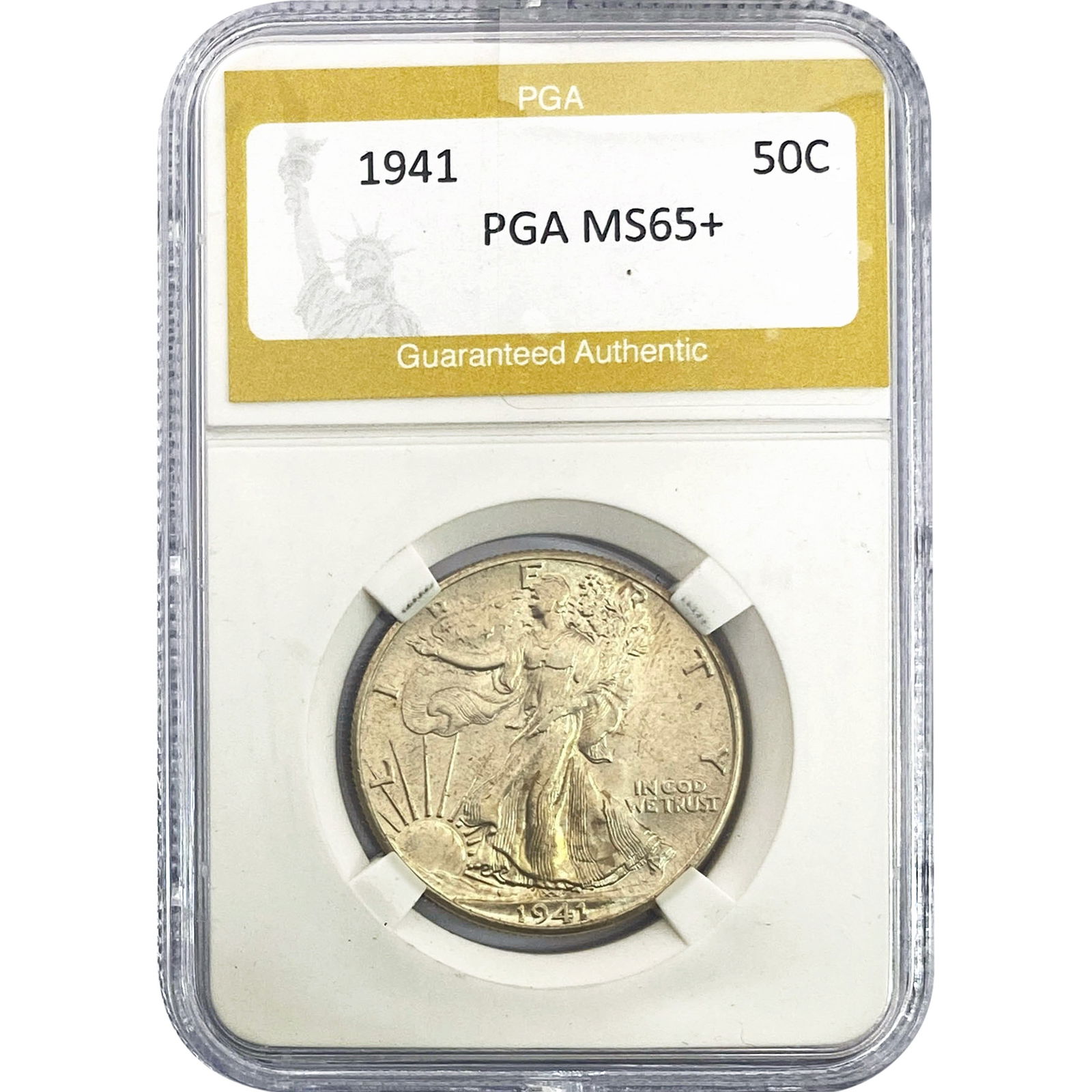 1941 Walking Liberty Half Dollar PGA MS65+ (1 of 2)