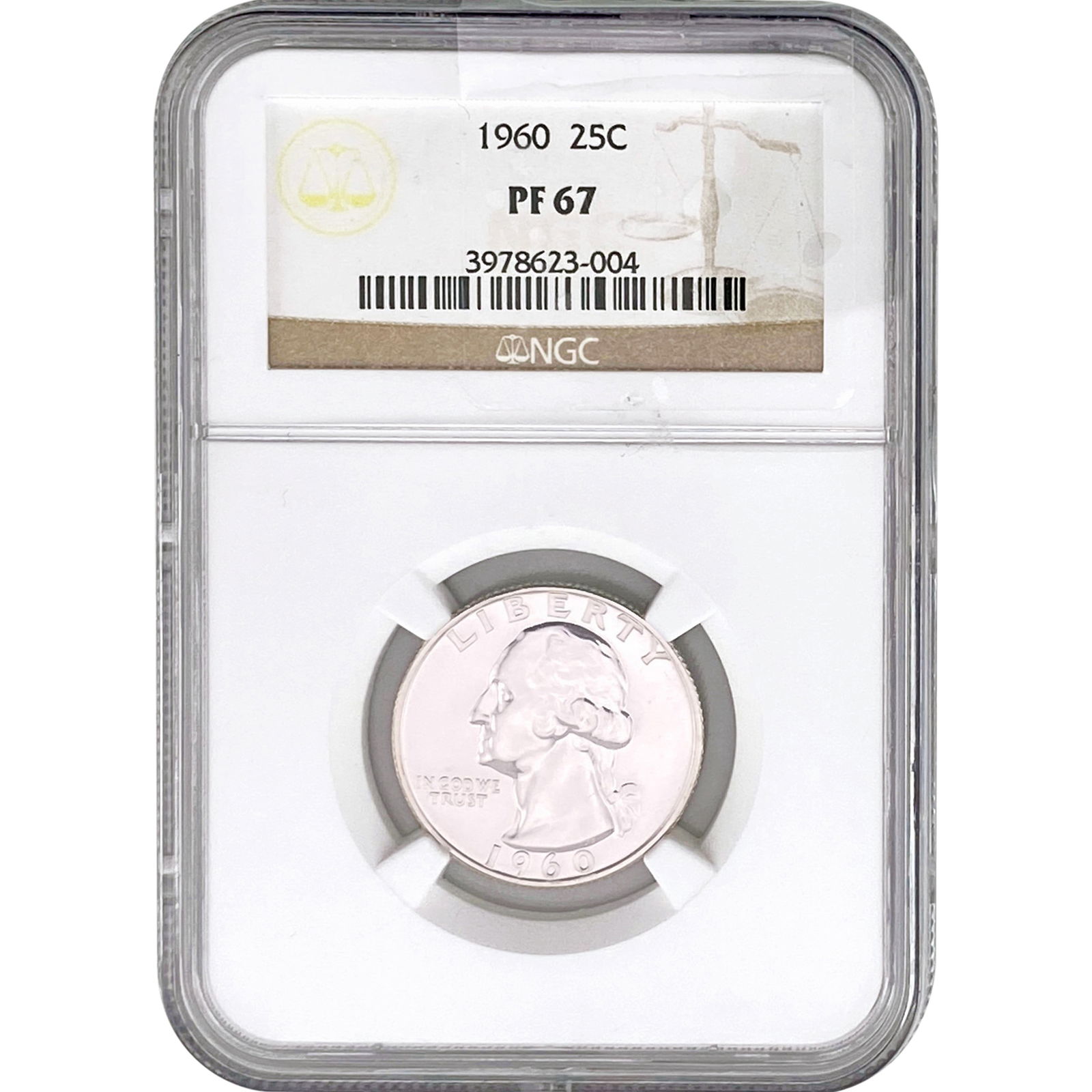 1960 Washington Silver Quarter NGC PF67 (1 of 2)
