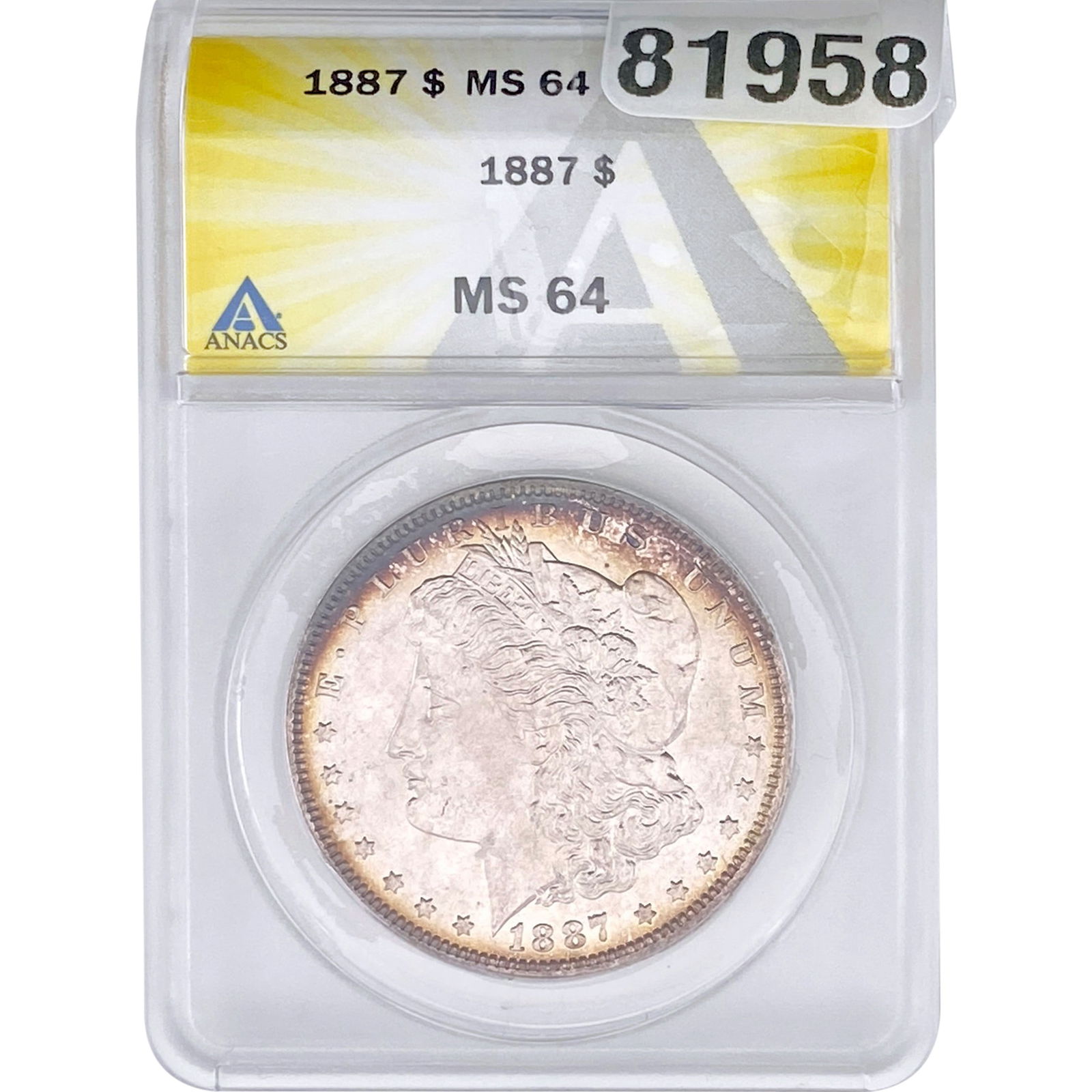 1887 Morgan Silver Dollar ANACS MS64 (1 of 2)