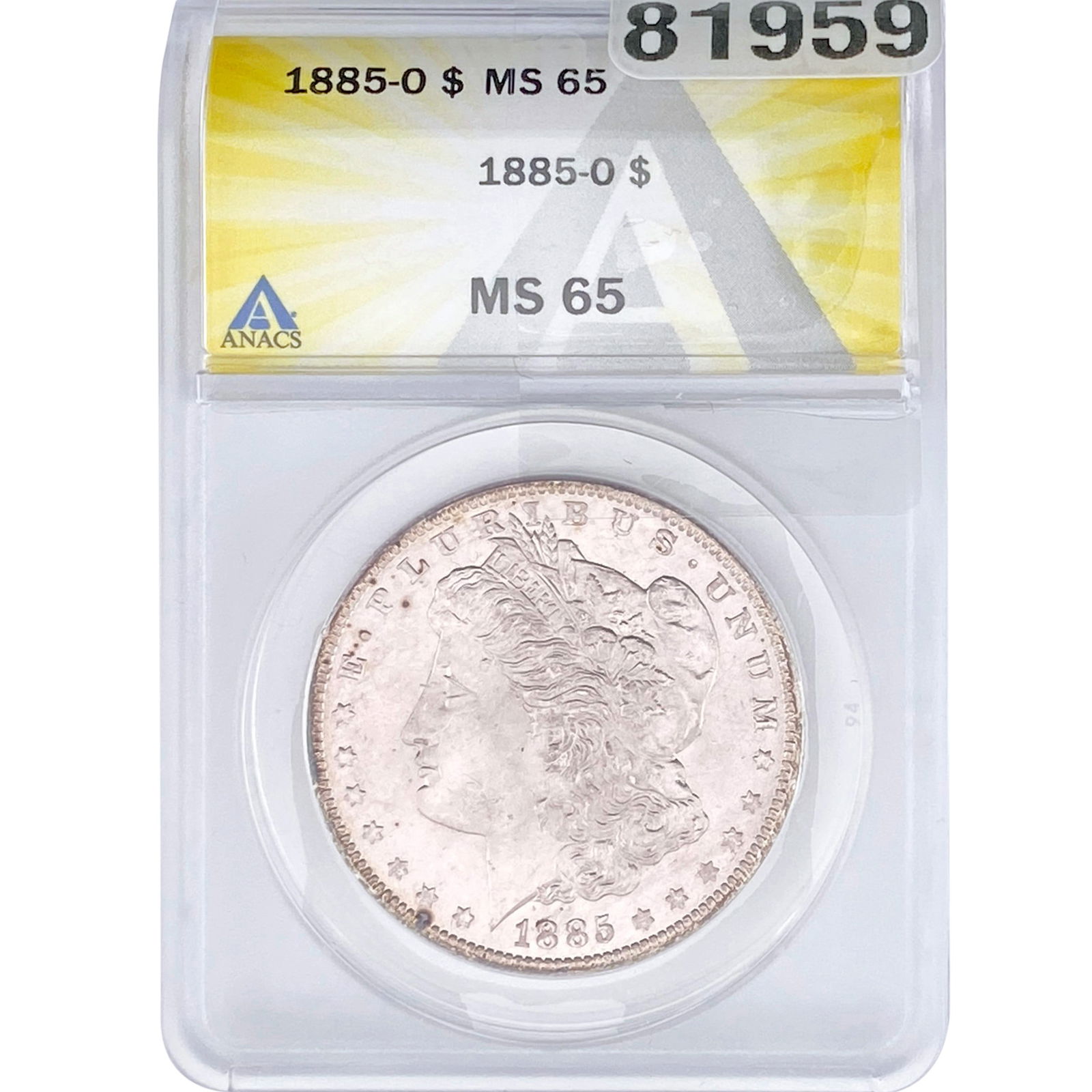 1885-O Morgan Silver Dollar ANACS MS65 (1 of 2)