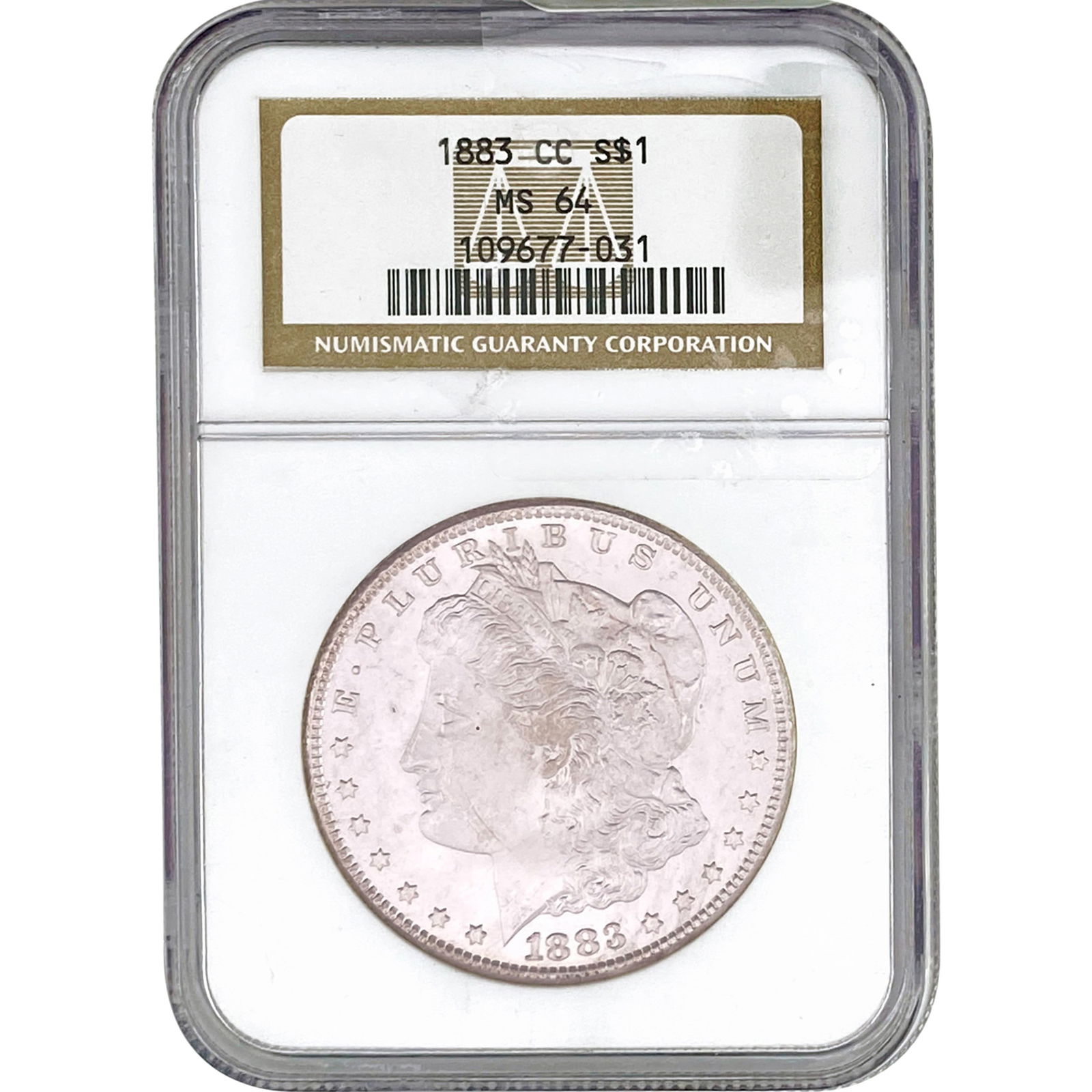 1883-CC Morgan Silver Dollar NGC MS64 (1 of 2)
