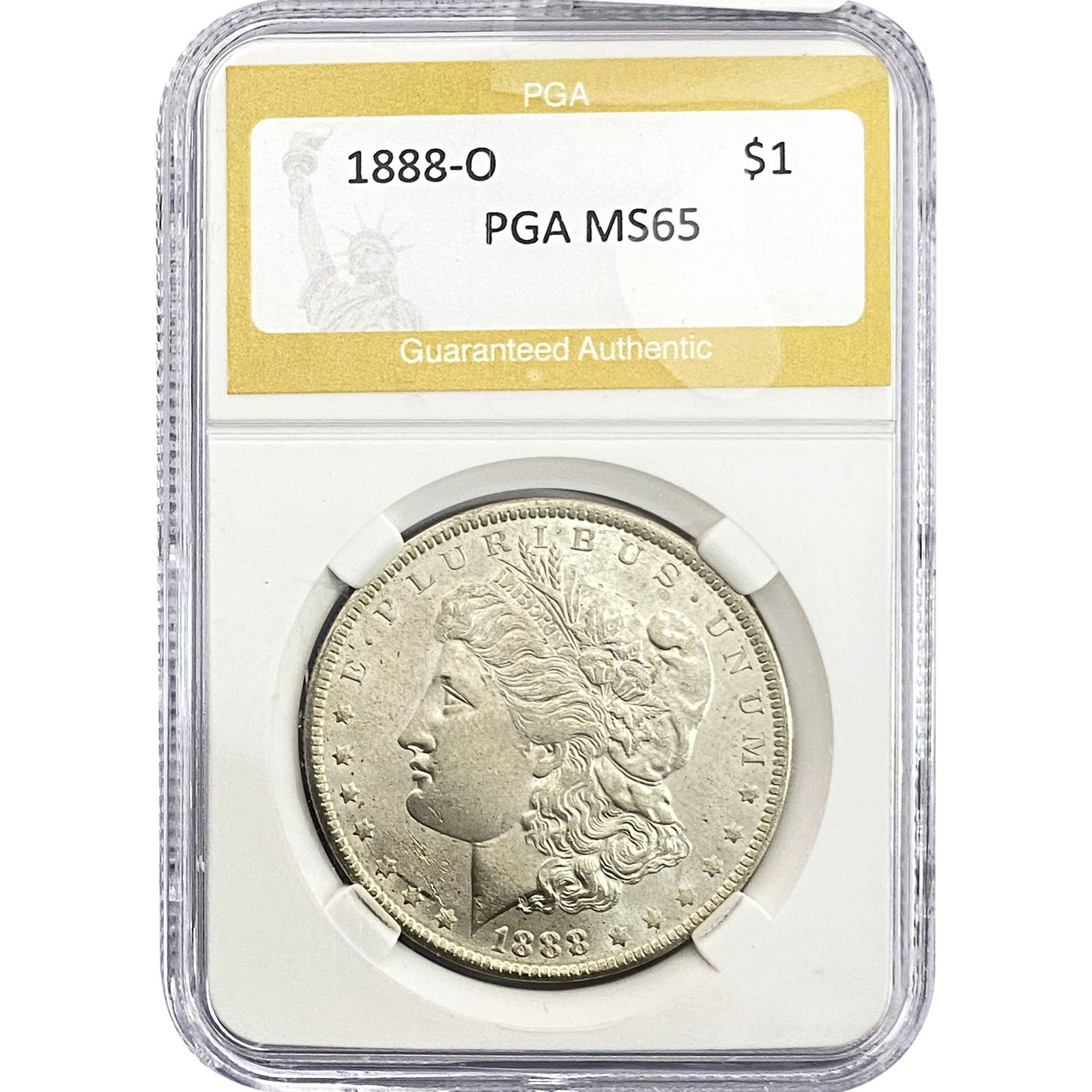 1888-O Morgan Silver Dollar PGA MS65 (1 of 2)