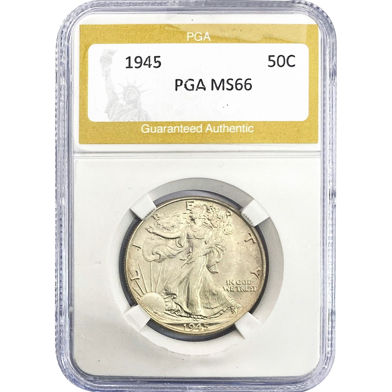 1945 Walking Liberty Half Dollar PGA MS66 (1 of 2)