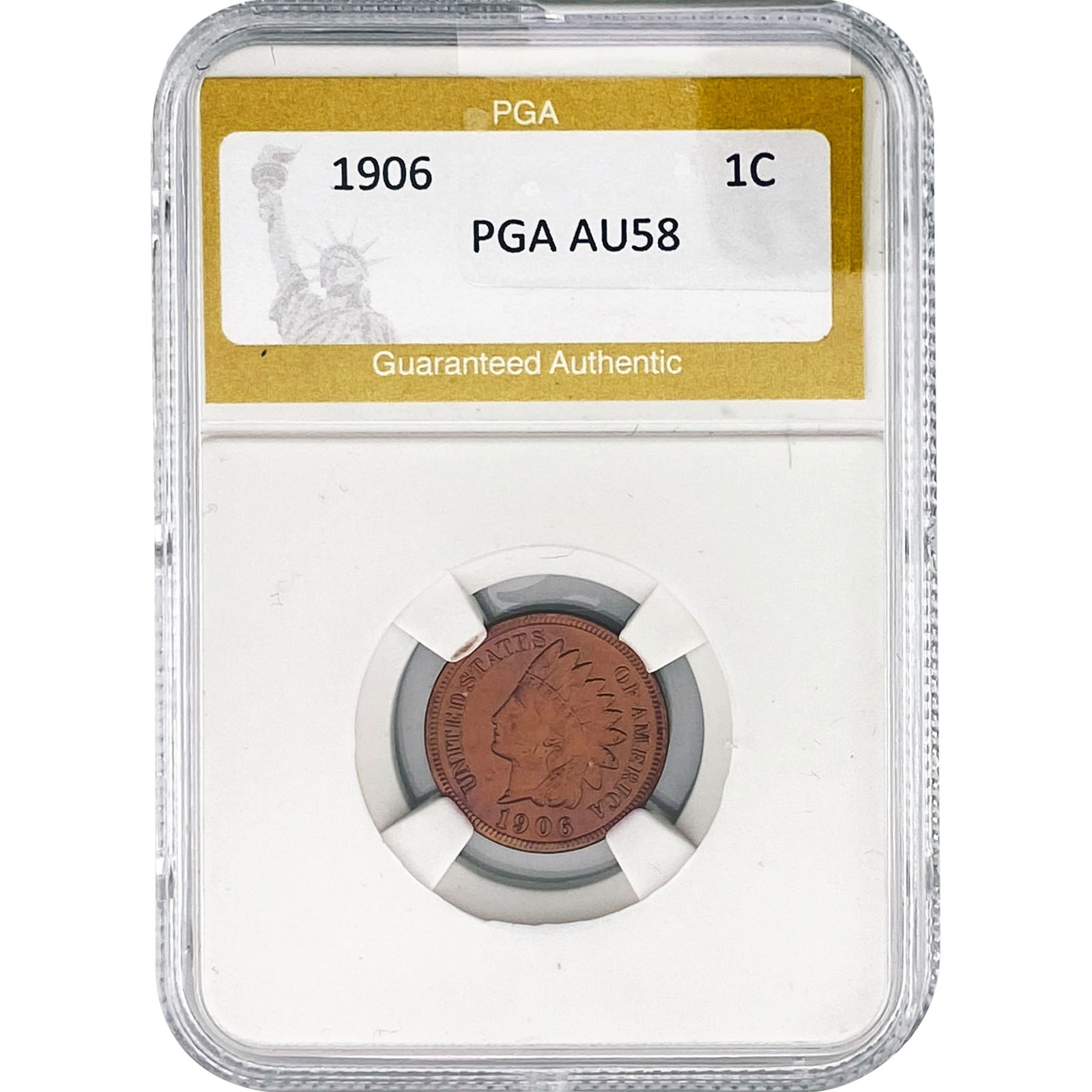 1906 Indian Head Cent PGA AU58 (1 of 2)