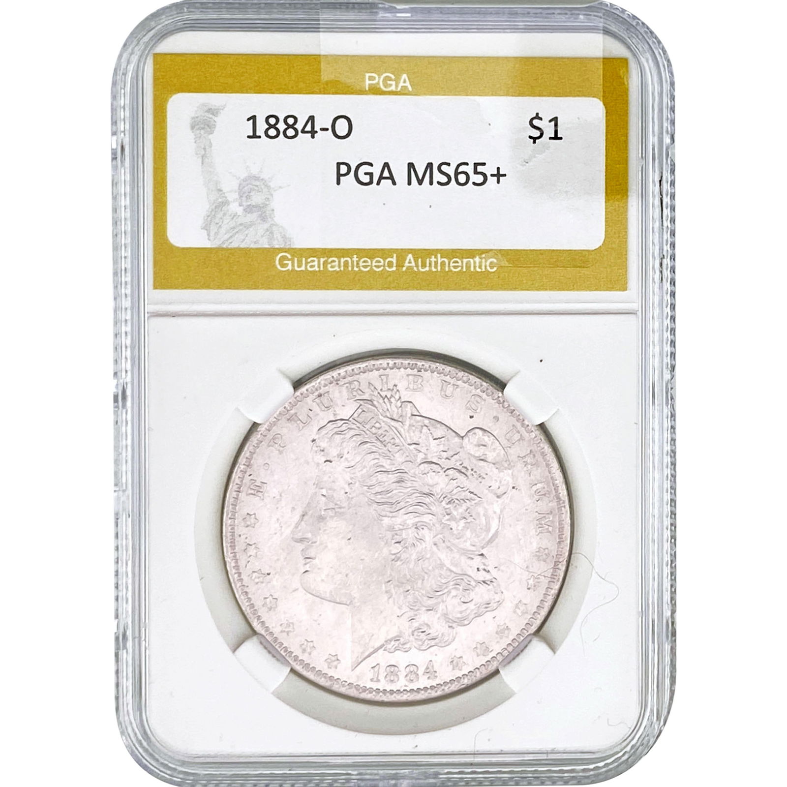 1884-O Morgan Silver Dollar PGA MS65+ (1 of 2)