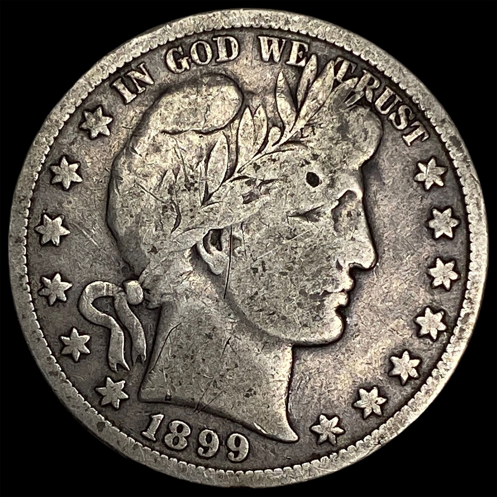 1899 Silver Half Dollar (Barber) NICELY CIRCULATED (1 of 2)