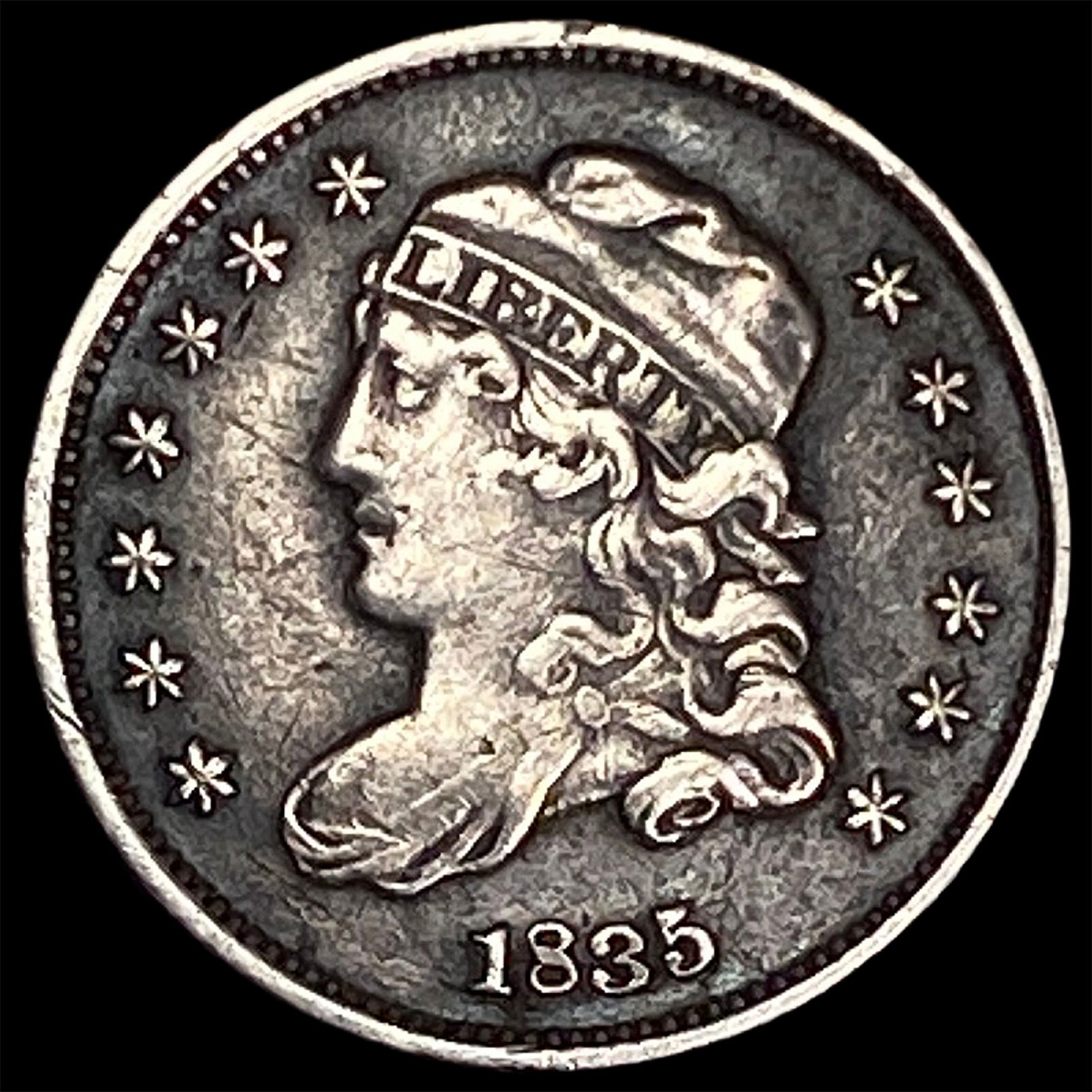 1835 Capped Bust Half Dime ABOUT UNCIRCULATED (1 of 2)