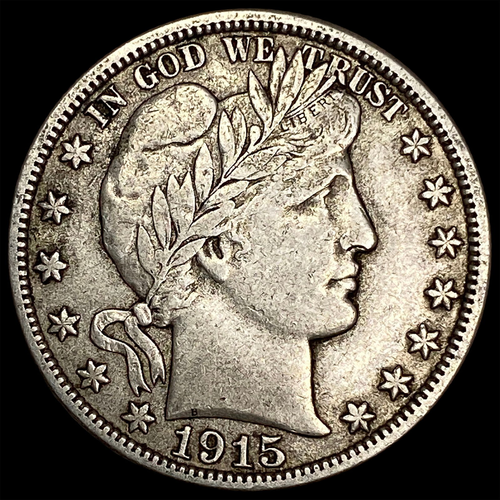 1915-S Silver Barber Half Dollar NEARLY UNCIRCULATED (1 of 2)