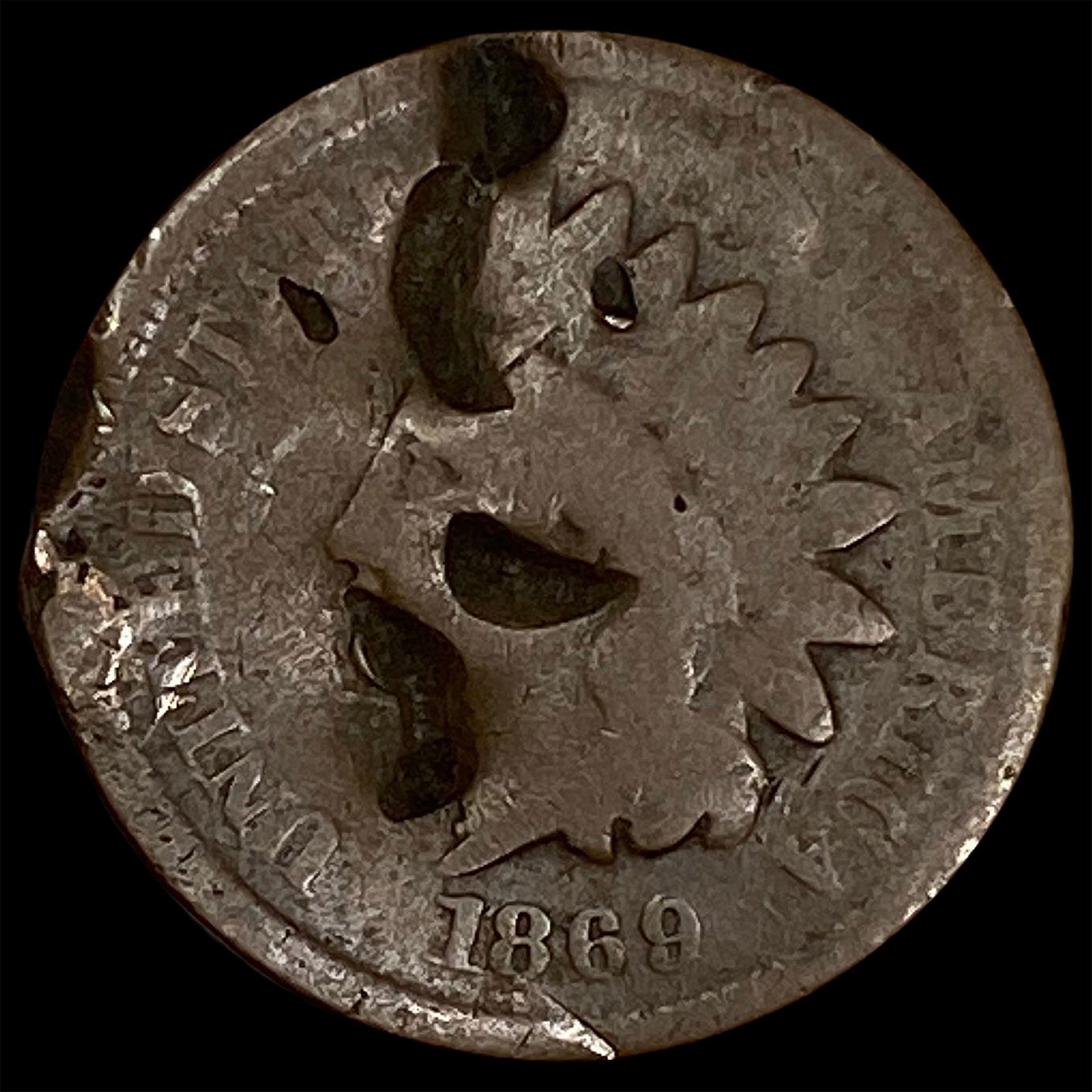 1869 Indian Head Cent HIGH GRADE (1 of 2)
