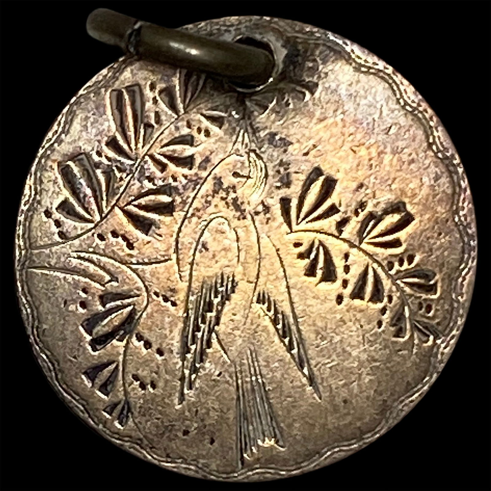 love token made from a coin HIGH GRADE (1 of 2)