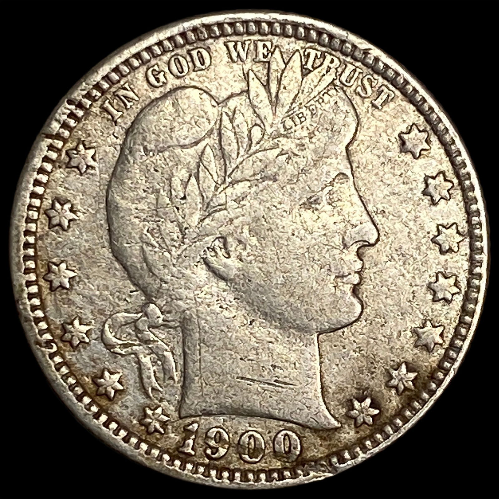 1900 Barber Silver Quarter HIGH GRADE (1 of 2)