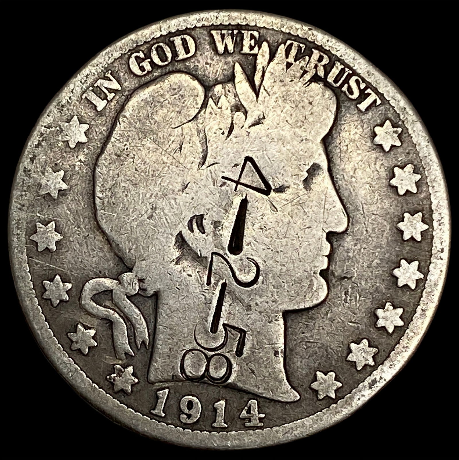 1914-S Silver Barber Half Dollar HIGH GRADE (1 of 2)