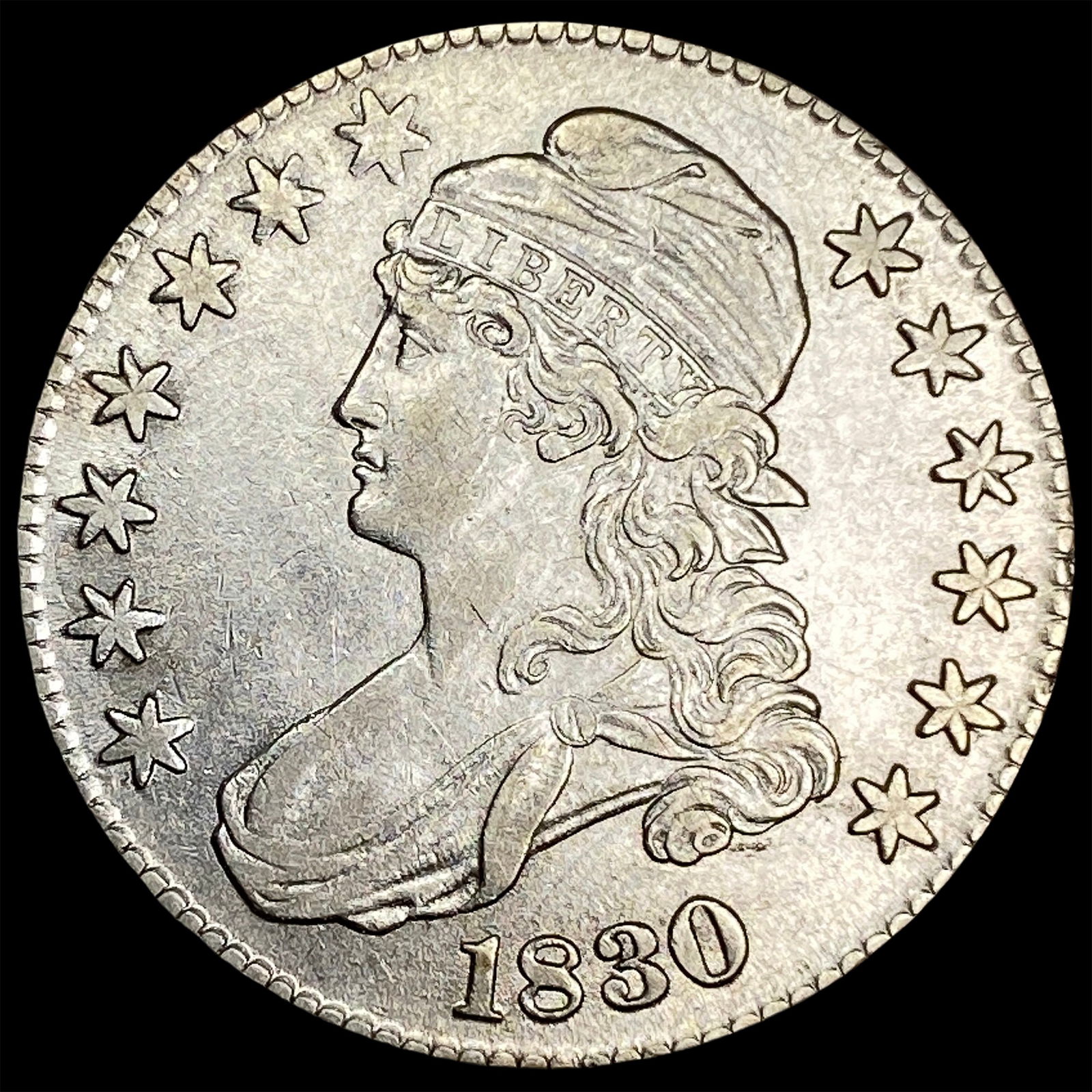 1830 Capped Bust Half Dollar CLOSELY UNCIRCULATED (1 of 2)
