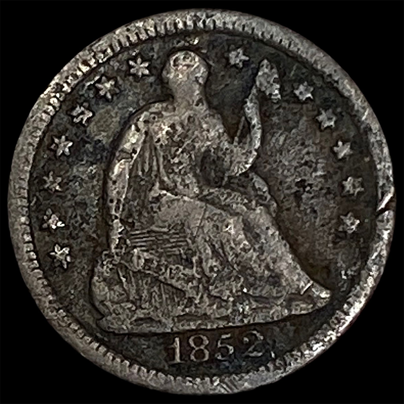 1852-O Silver Half Dime LIGHTLY CIRCULATED (1 of 2)