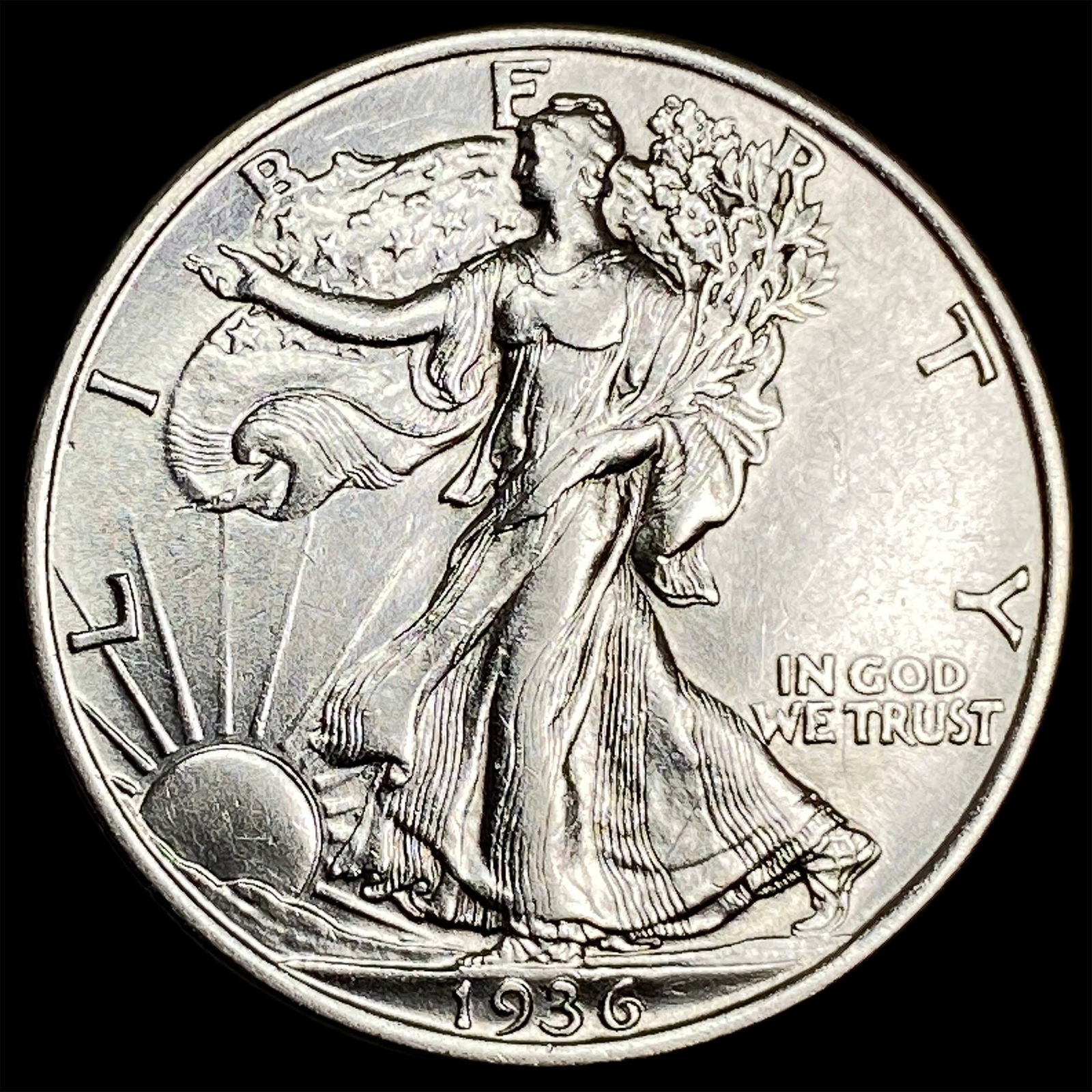 1936 Silver Half Dollar (Walking Liberty) CLOSELY UNCIRCULATED (1 of 2)