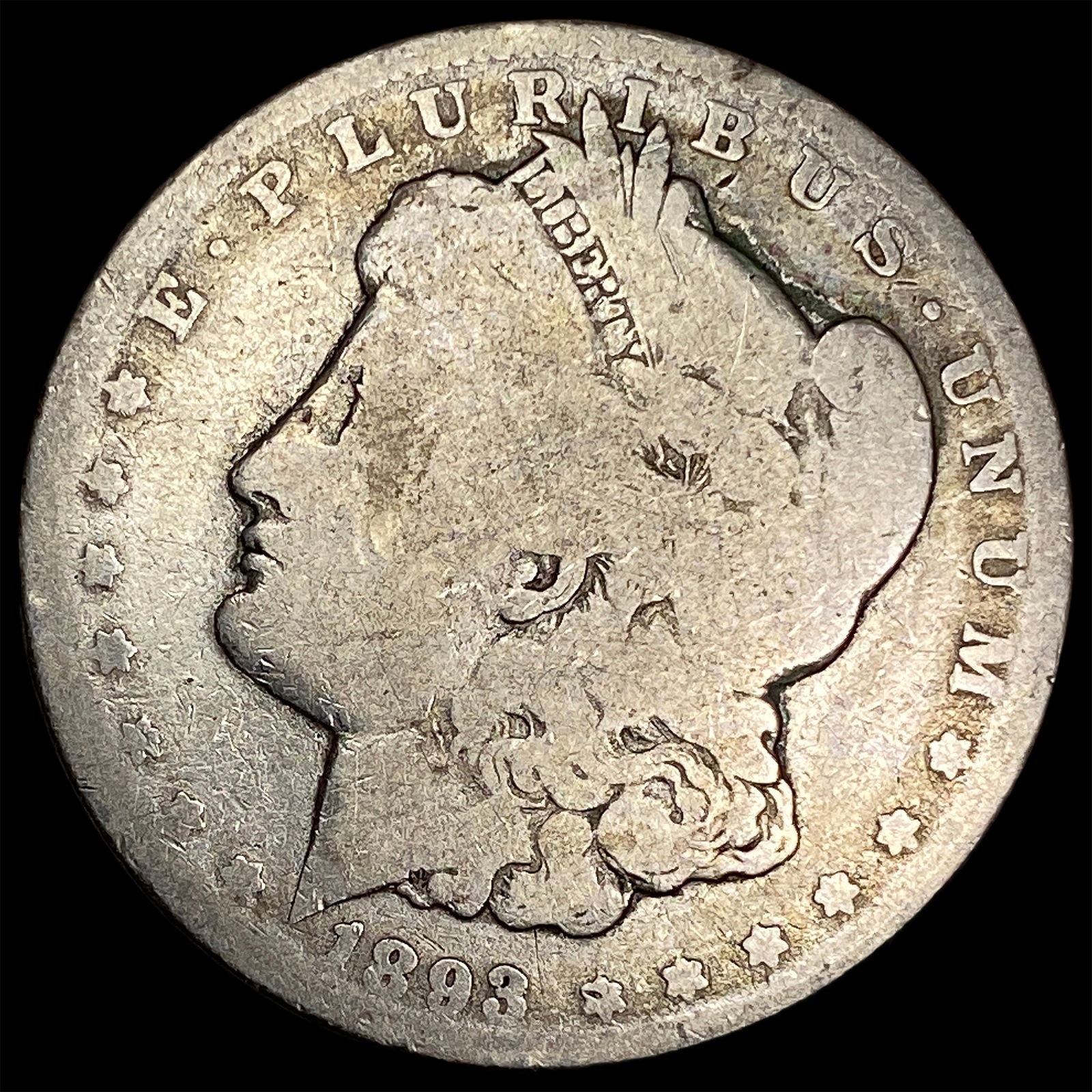 1893-S Silver Morgan Dollar NICELY CIRCULATED (1 of 2)