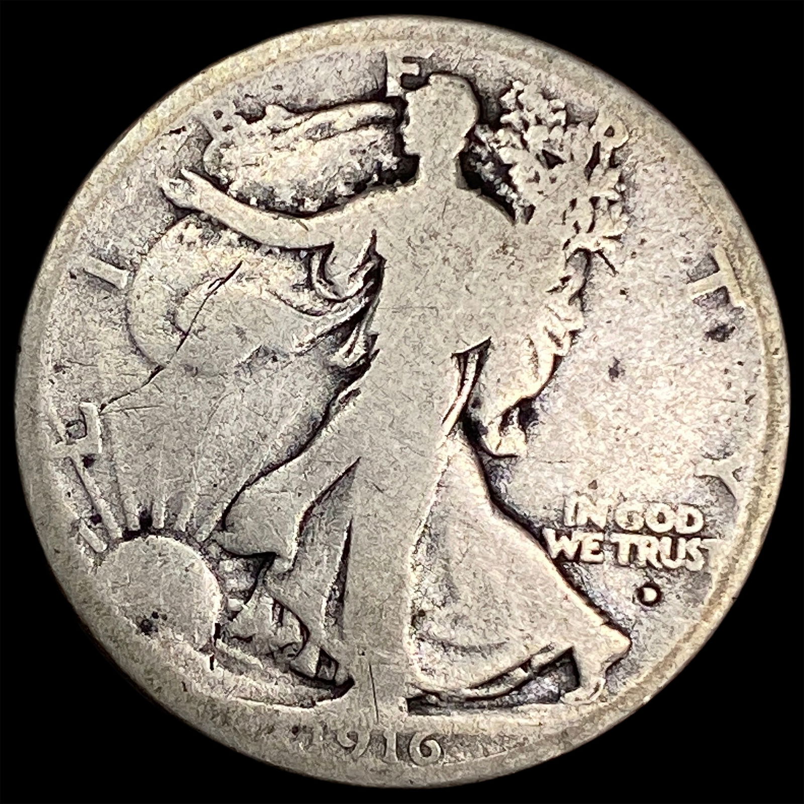 1916 Walking Liberty Half Dollar NICELY CIRCULATED (1 of 2)