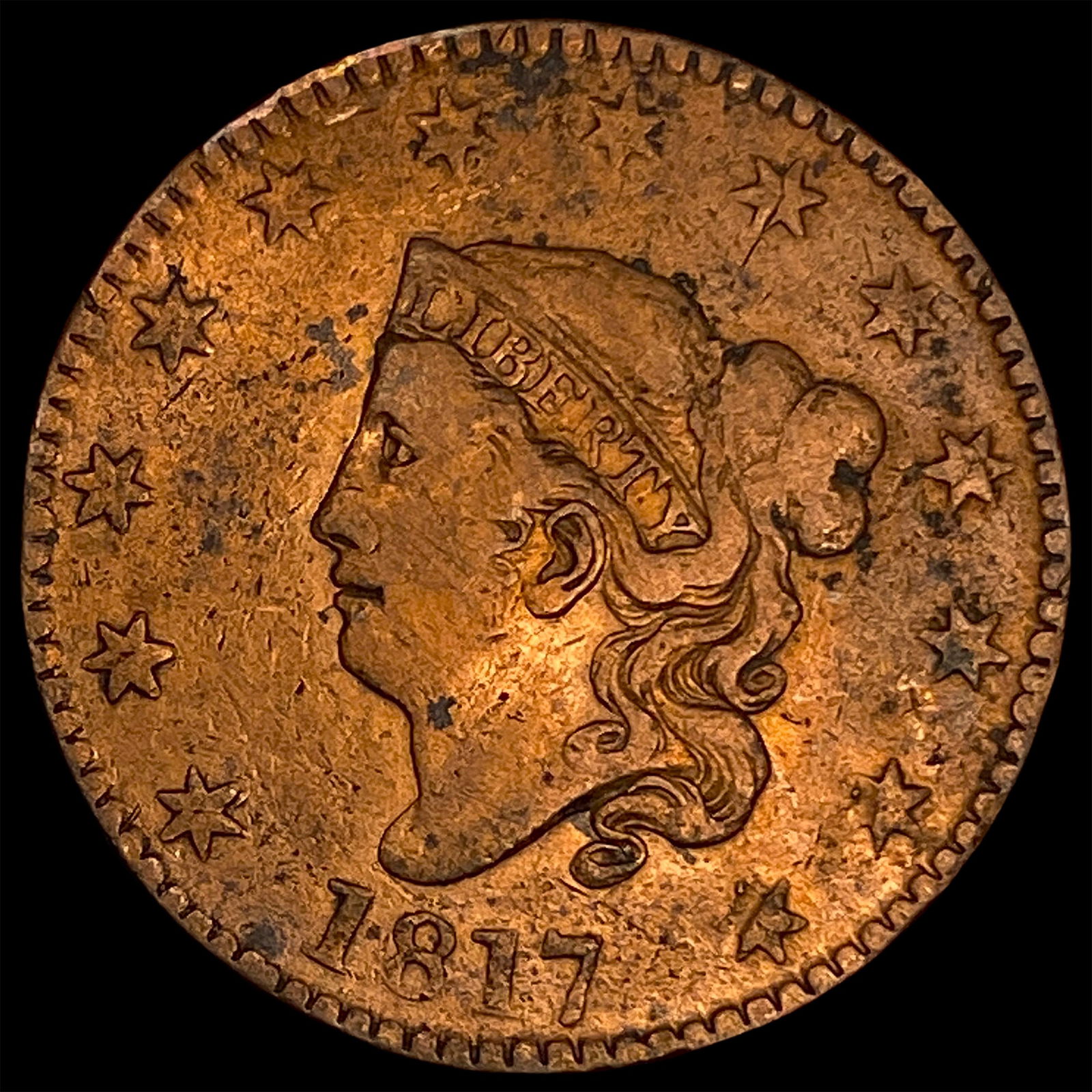 1817 Coronet Head Large Cent HIGH GRADE (1 of 2)