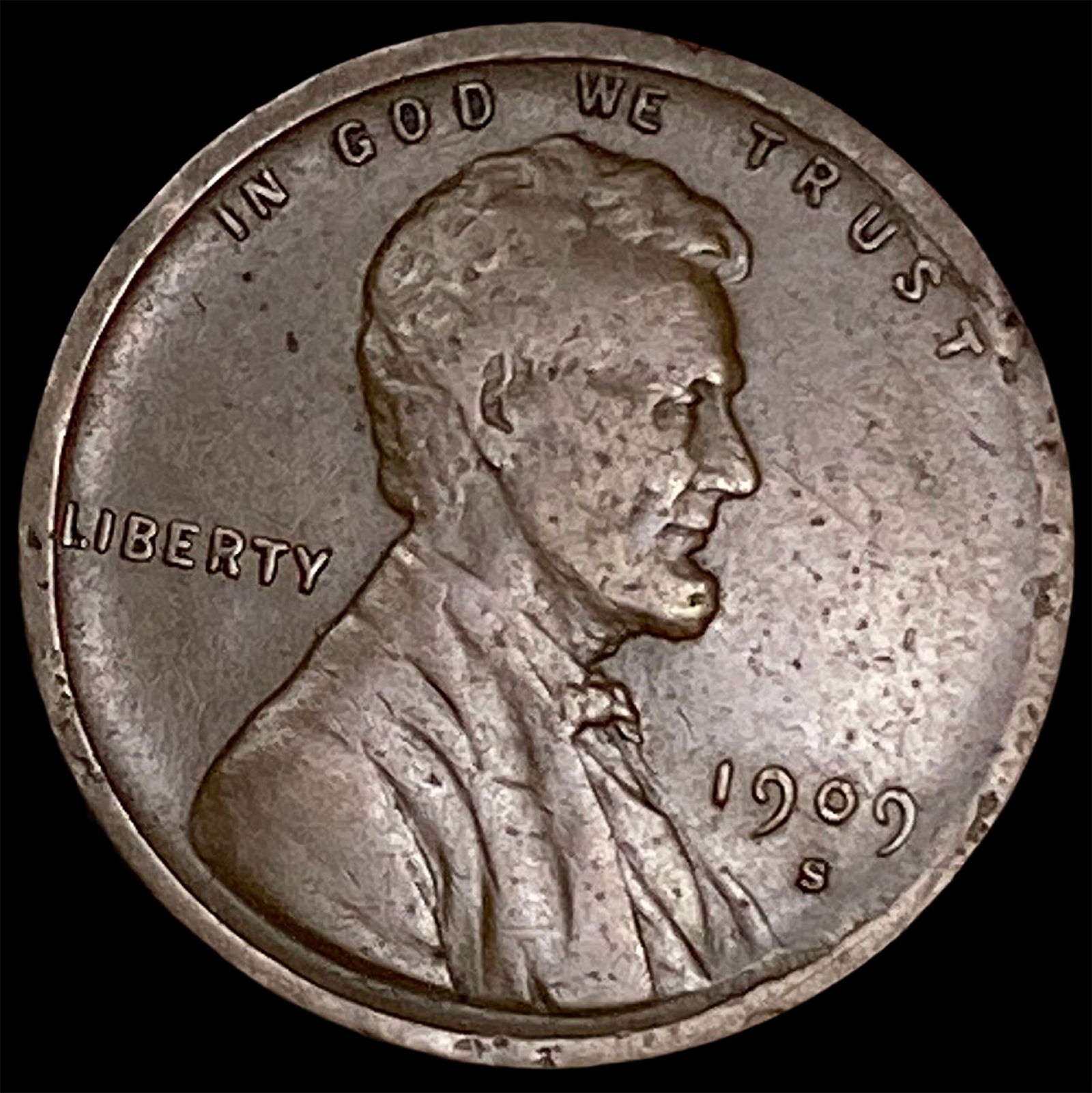 1909-S Lincoln Wheat Cent NICELY CIRCULATED (1 of 2)