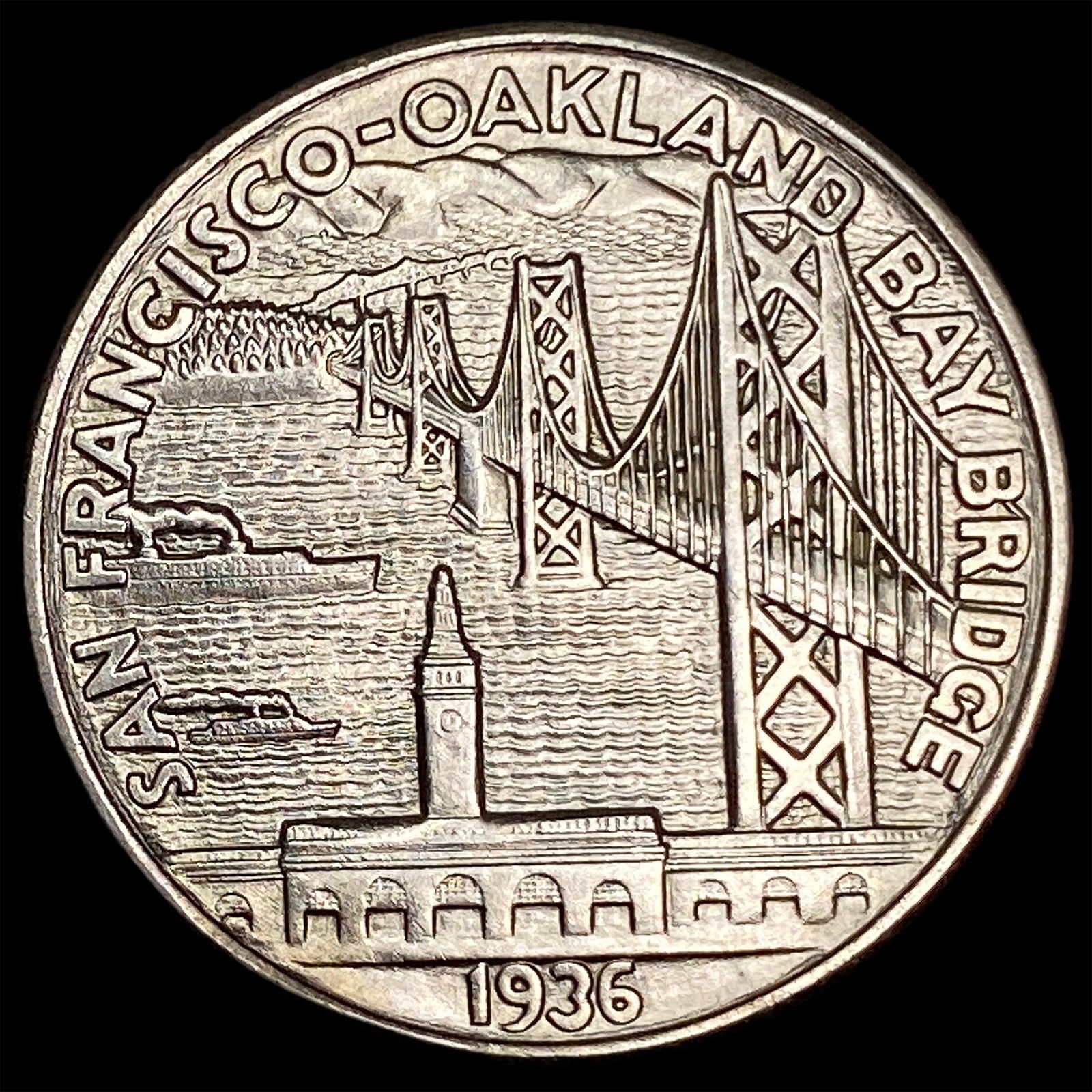 1936-S Silver Bay Bridge Half Dollar CLOSELY UNCIRCULATED (1 of 2)