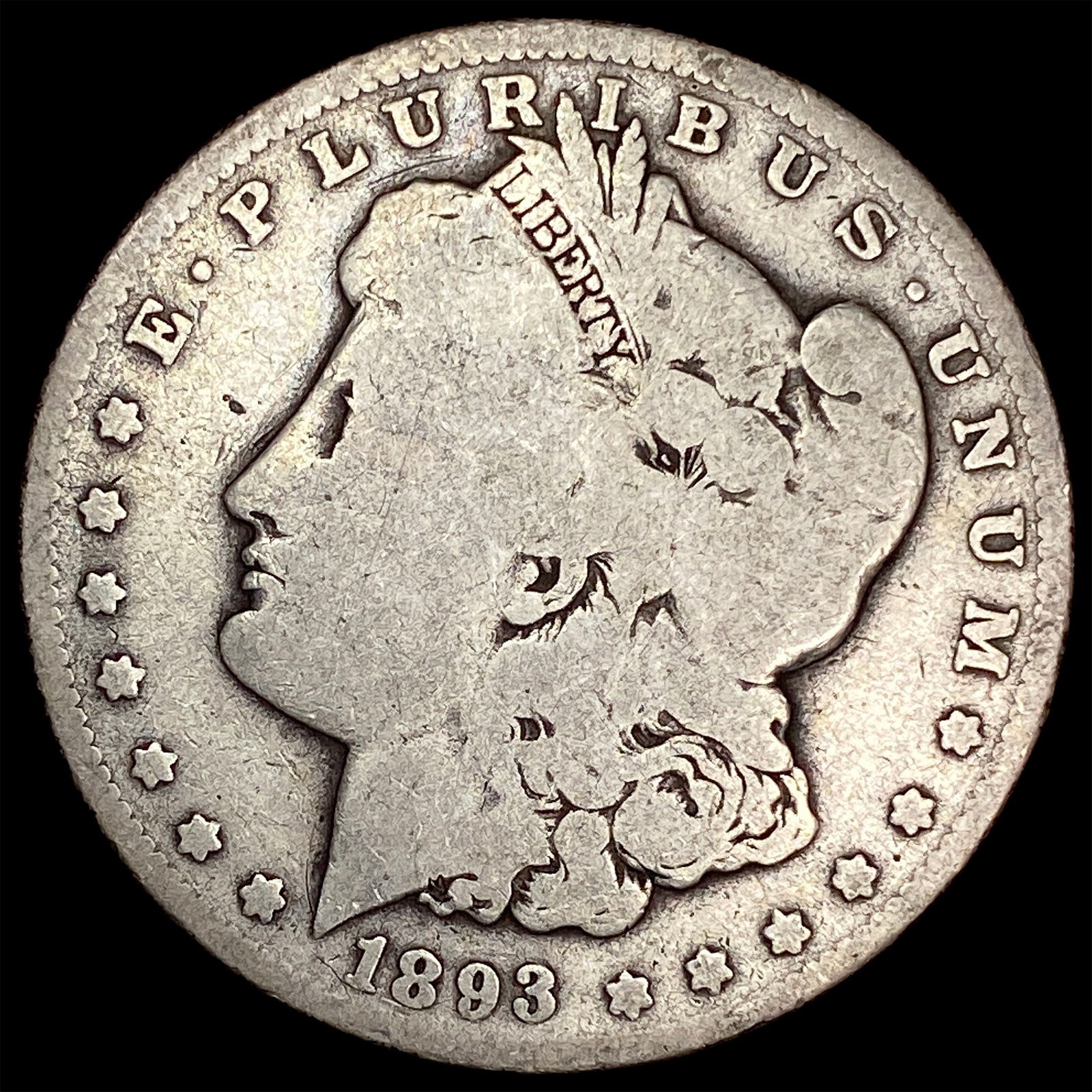 1893-S Silver Morgan Dollar NICELY CIRCULATED (1 of 2)