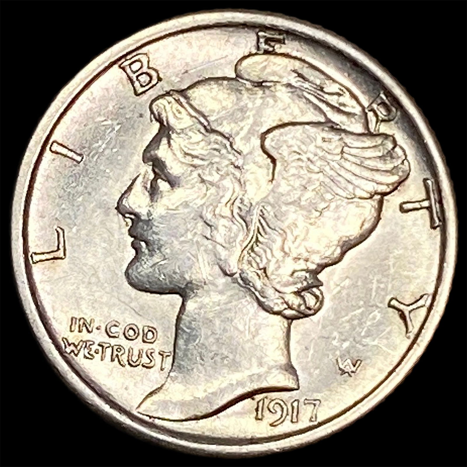 1917-S Silver Mercury Dime UNCIRCULATED (1 of 2)