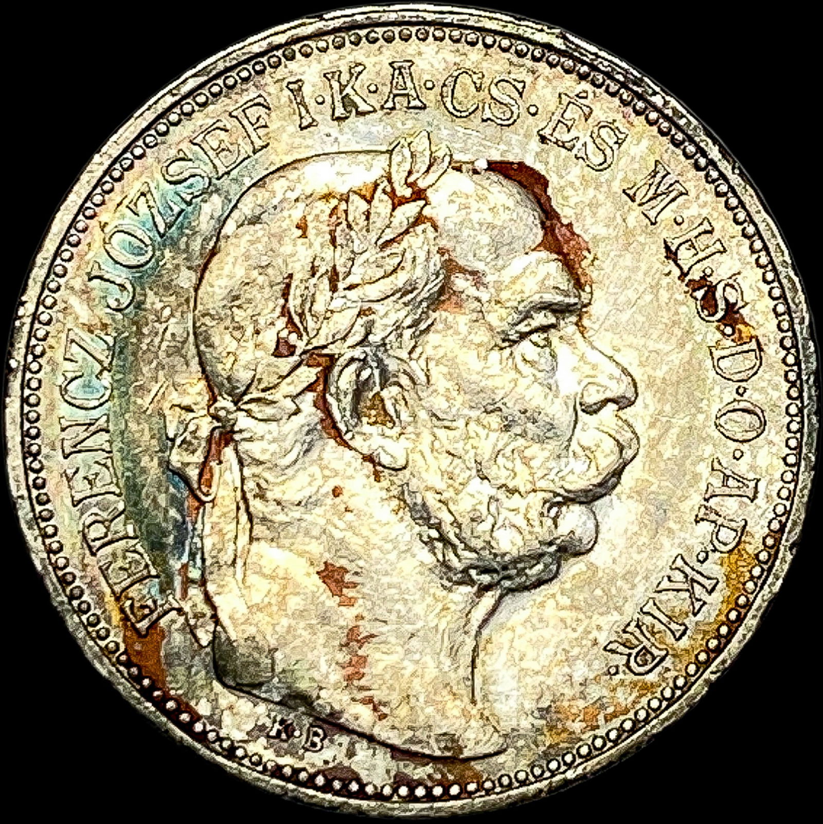 1912 Hungary Silver 2 Korona HIGH GRADE (1 of 2)