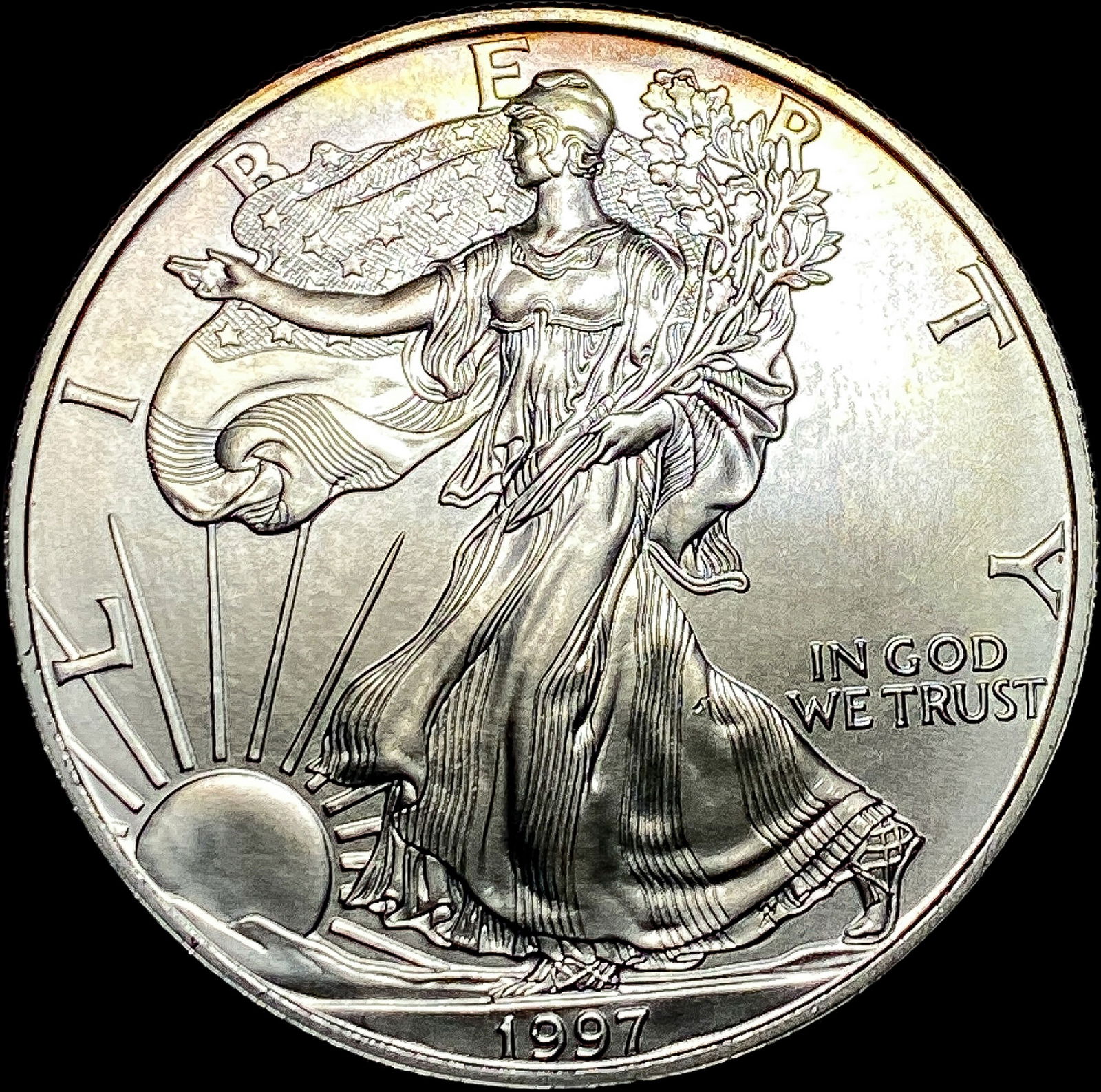 1997 Silver American Eagle $1 GEM BU (1 of 2)