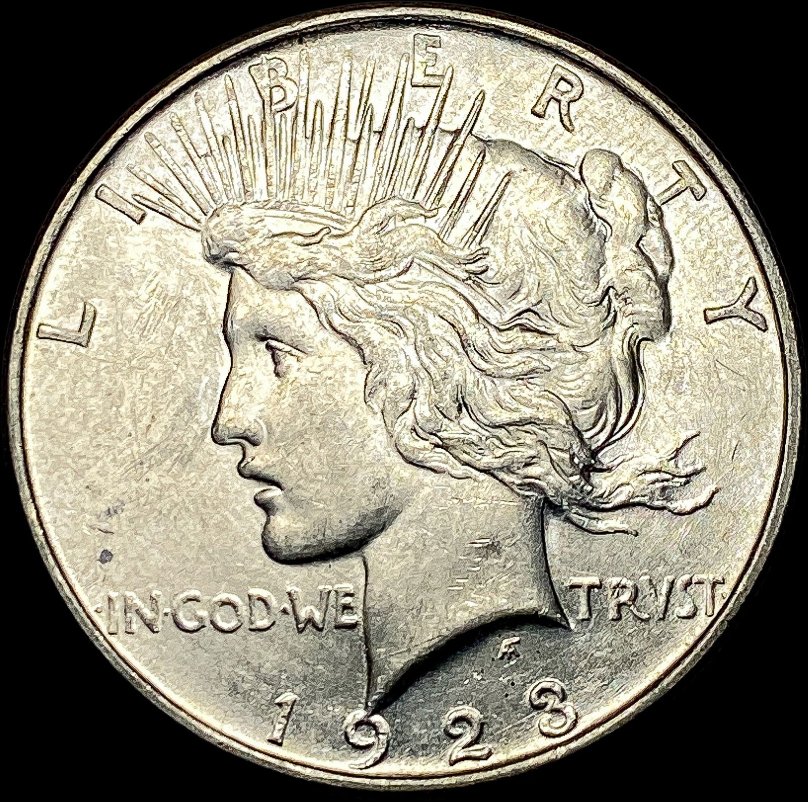 1923 Silver Peace Dollar CHOICE AU (1 of 2)