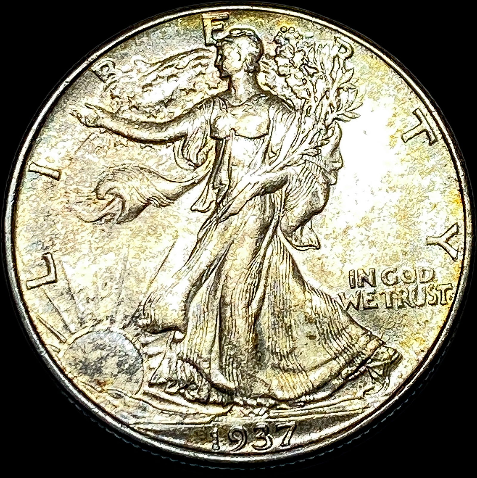 1937 Walking Liberty Half Dollar CLOSELY UNCIRCULATED (1 of 2)