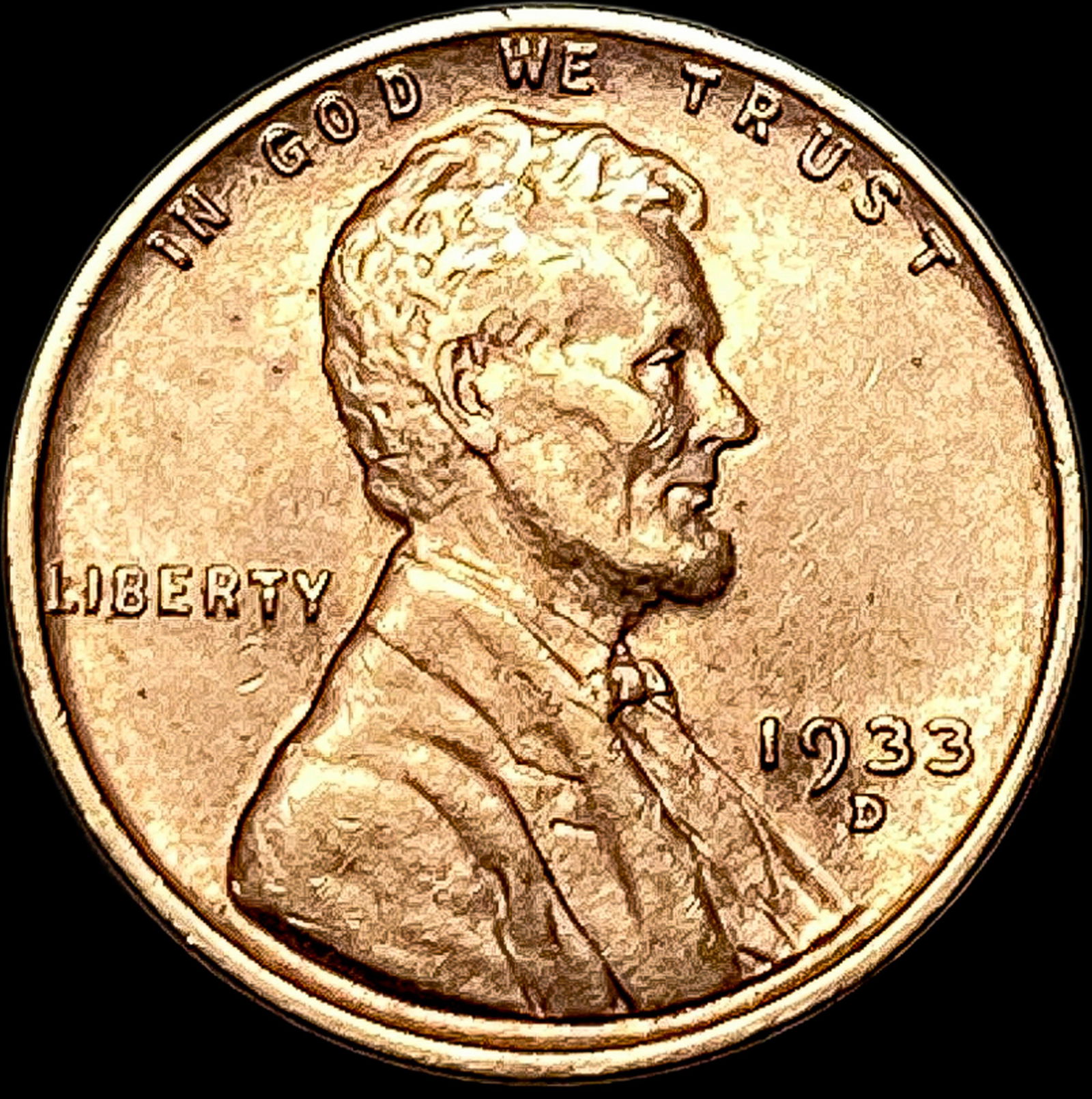 1933-D Lincoln Wheat Cent UNCIRCULATED (1 of 2)