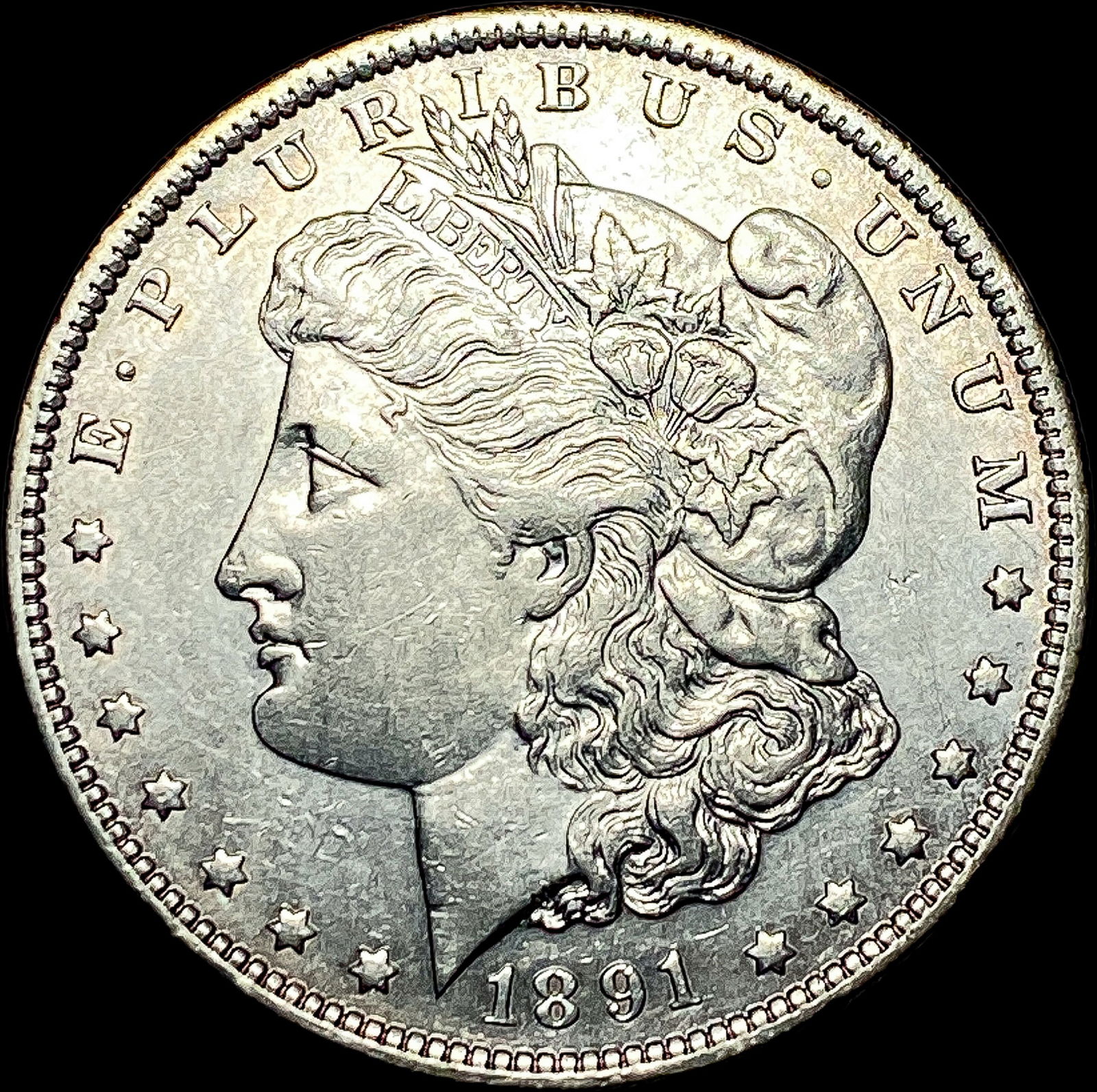 1891-S Silver Morgan Dollar CLOSELY UNCIRCULATED (1 of 2)