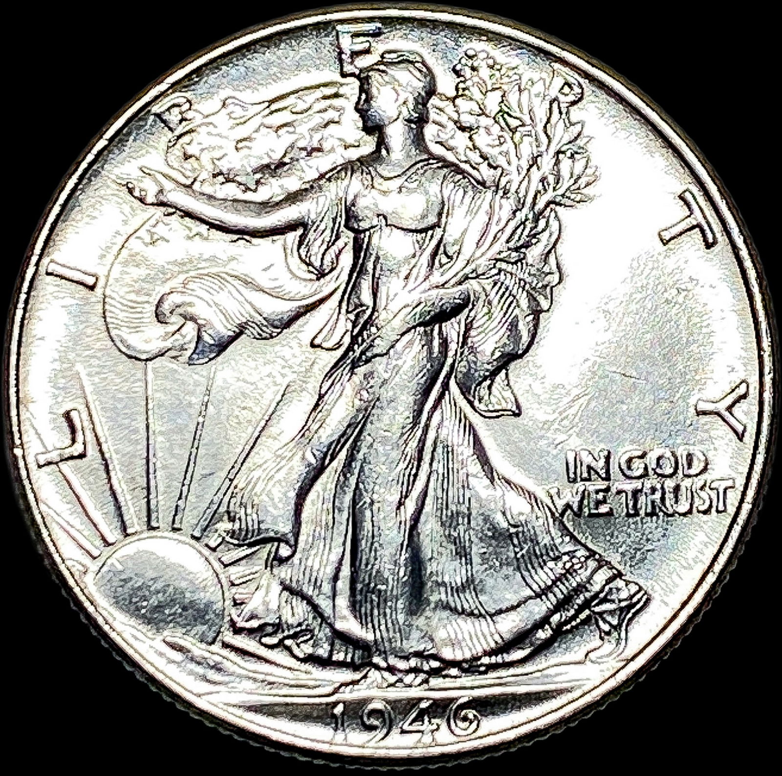 1946 Silver Half Dollar (Walking Liberty) UNCIRCULATED (1 of 2)