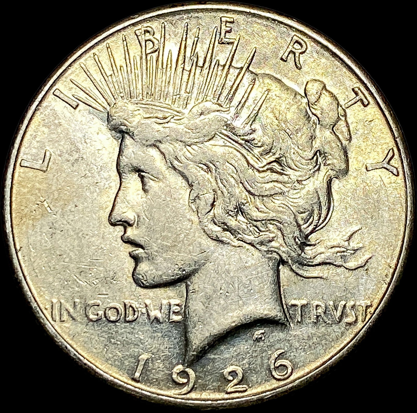 1926-S Silver Peace Dollar ABOUT UNCIRCULATED (1 of 2)
