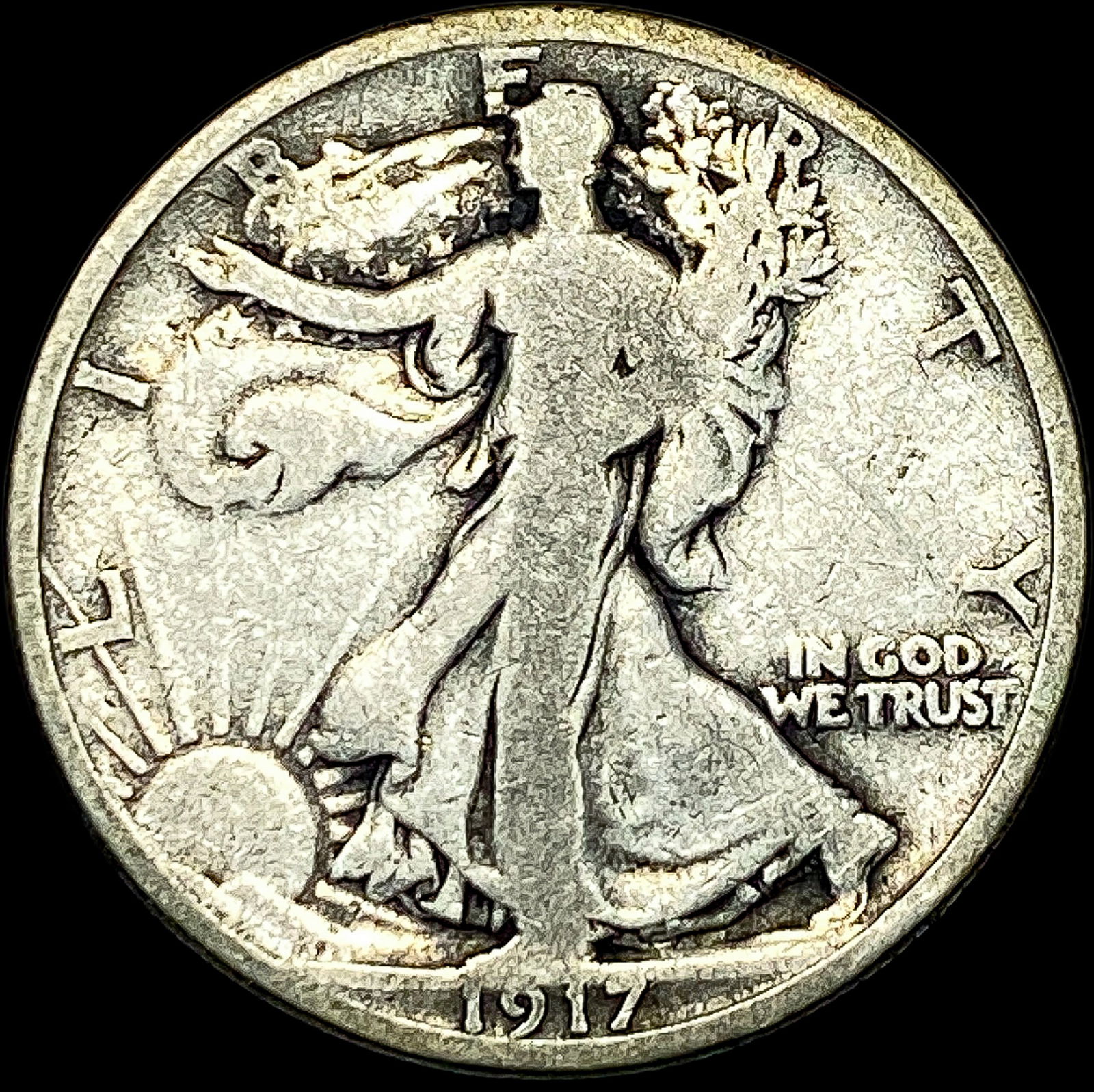 1917 Walking Liberty Half Dollar NICELY CIRCULATED (1 of 2)
