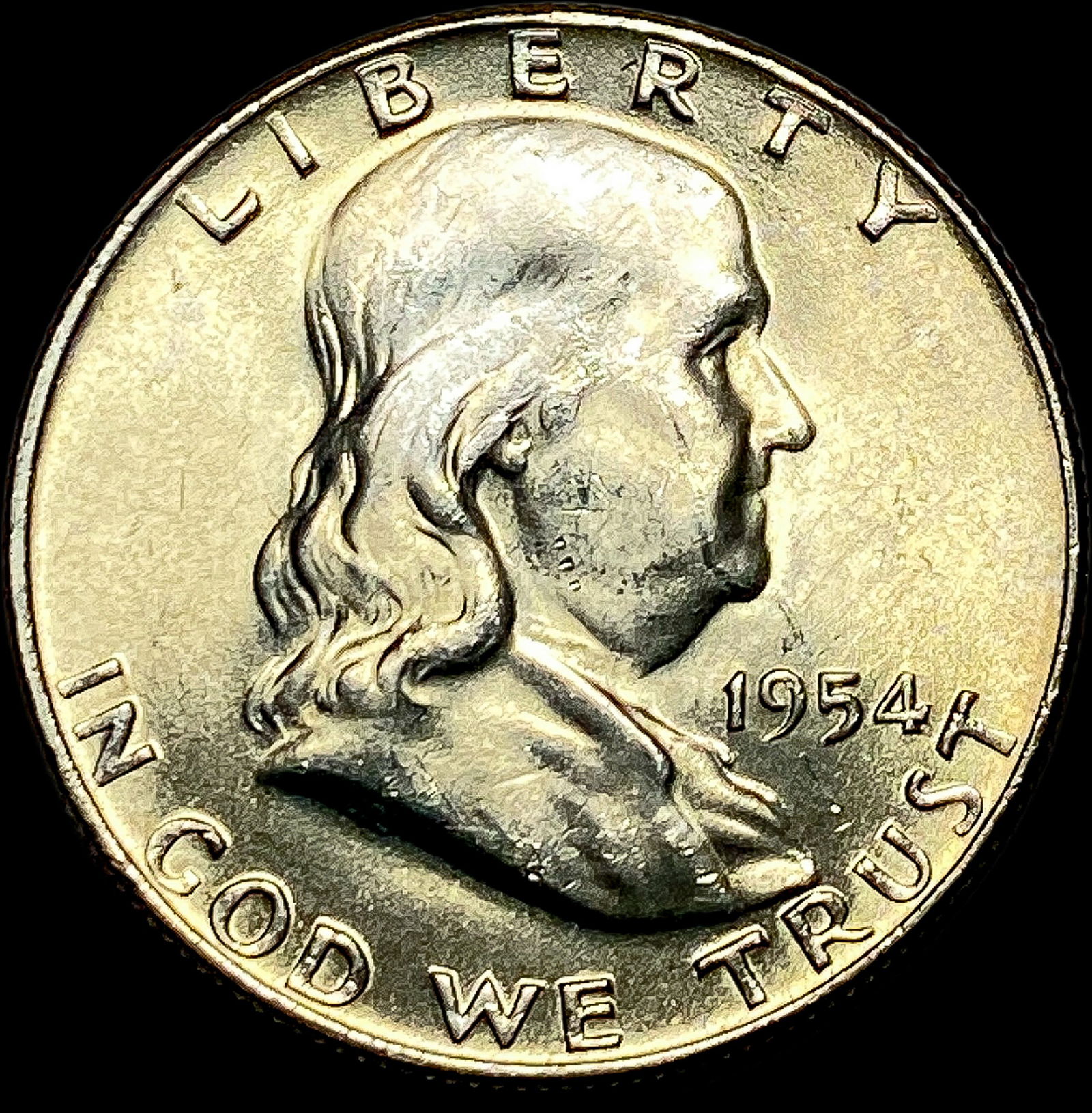 1954-S Silver Half Dollar Franklin UNCIRCULATED (1 of 2)