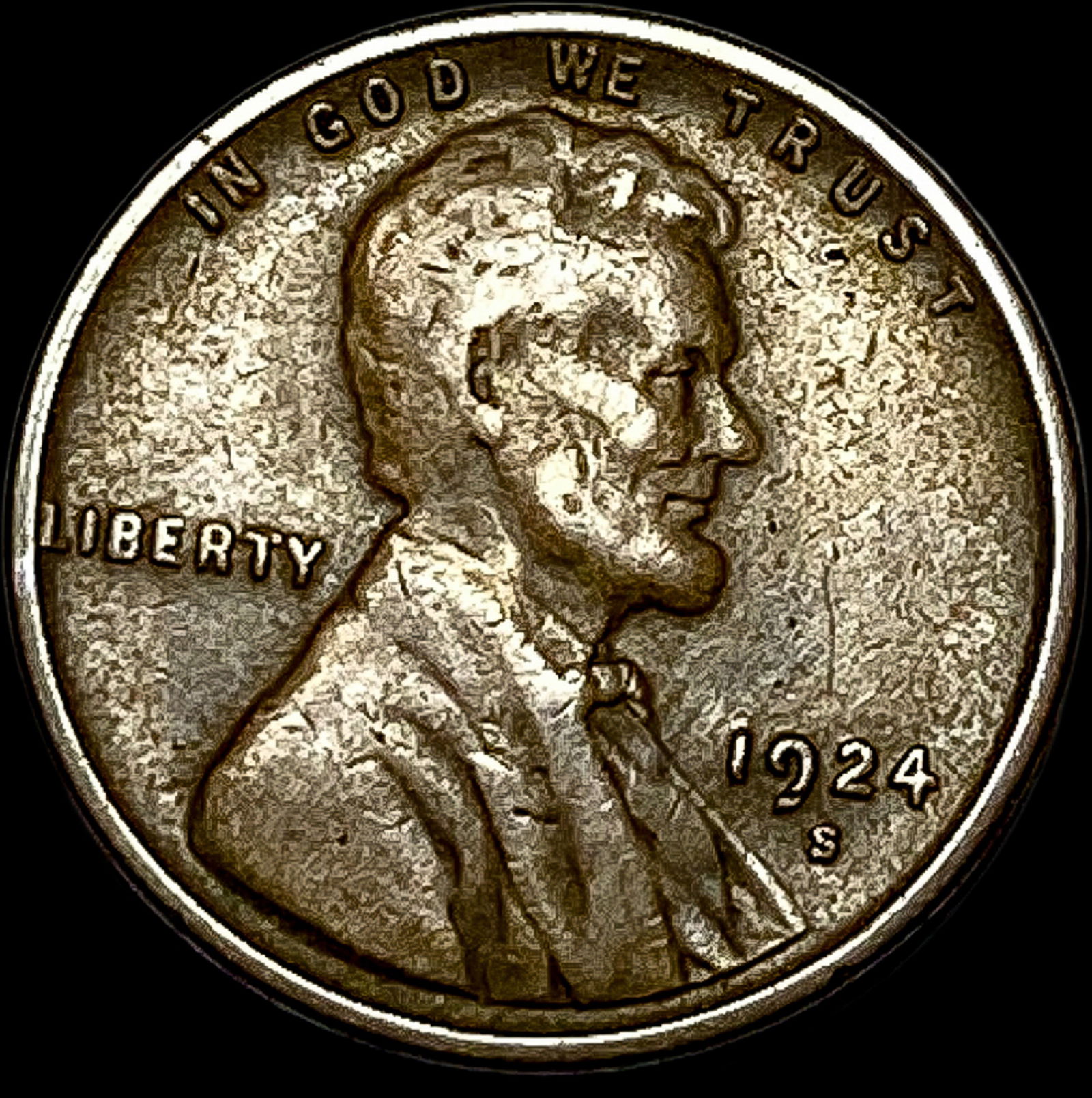 1924-S Lincoln Wheat Cent HIGH GRADE (1 of 2)
