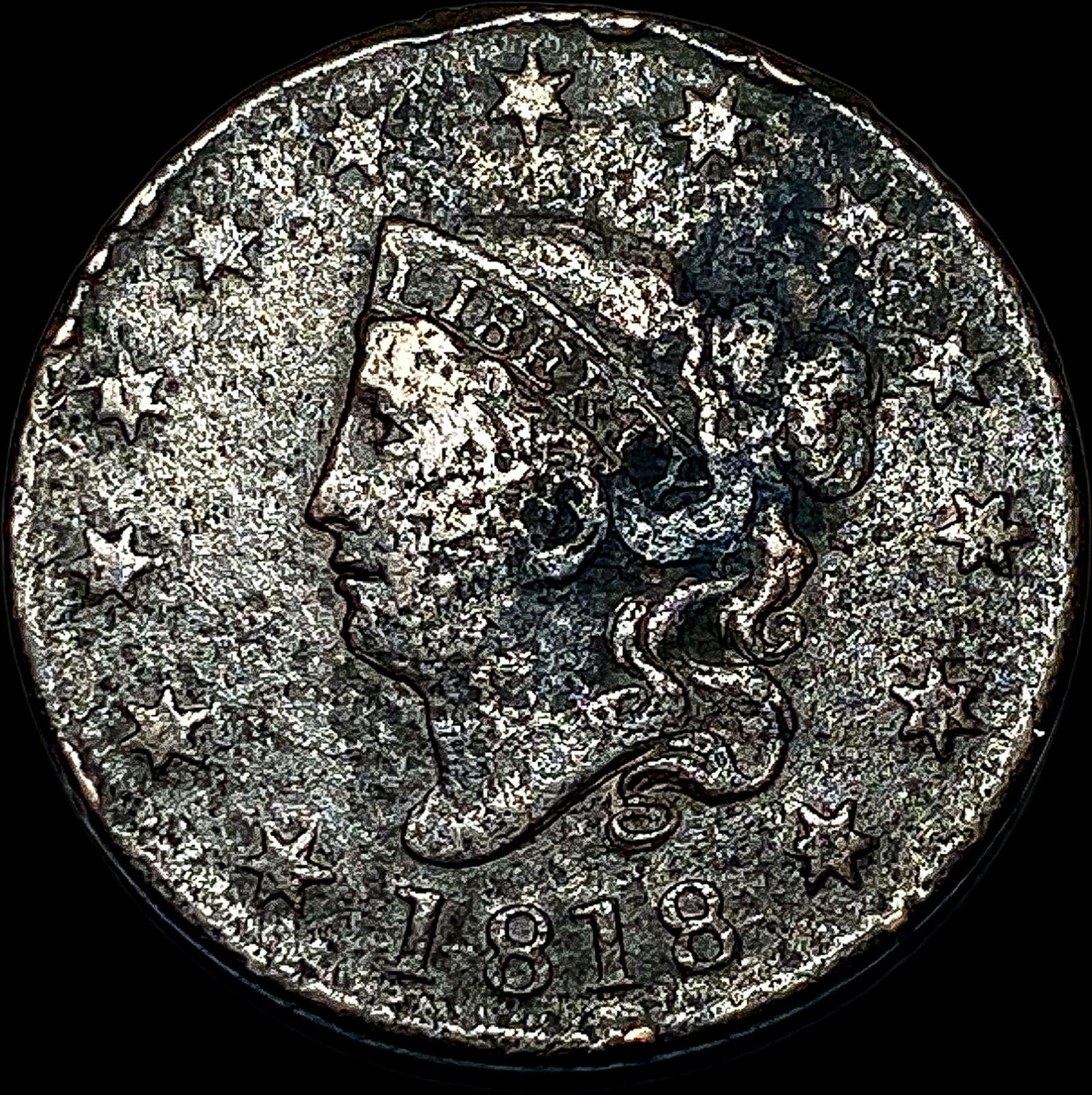 1818 Coronet Head Large Cent HIGH GRADE (1 of 2)