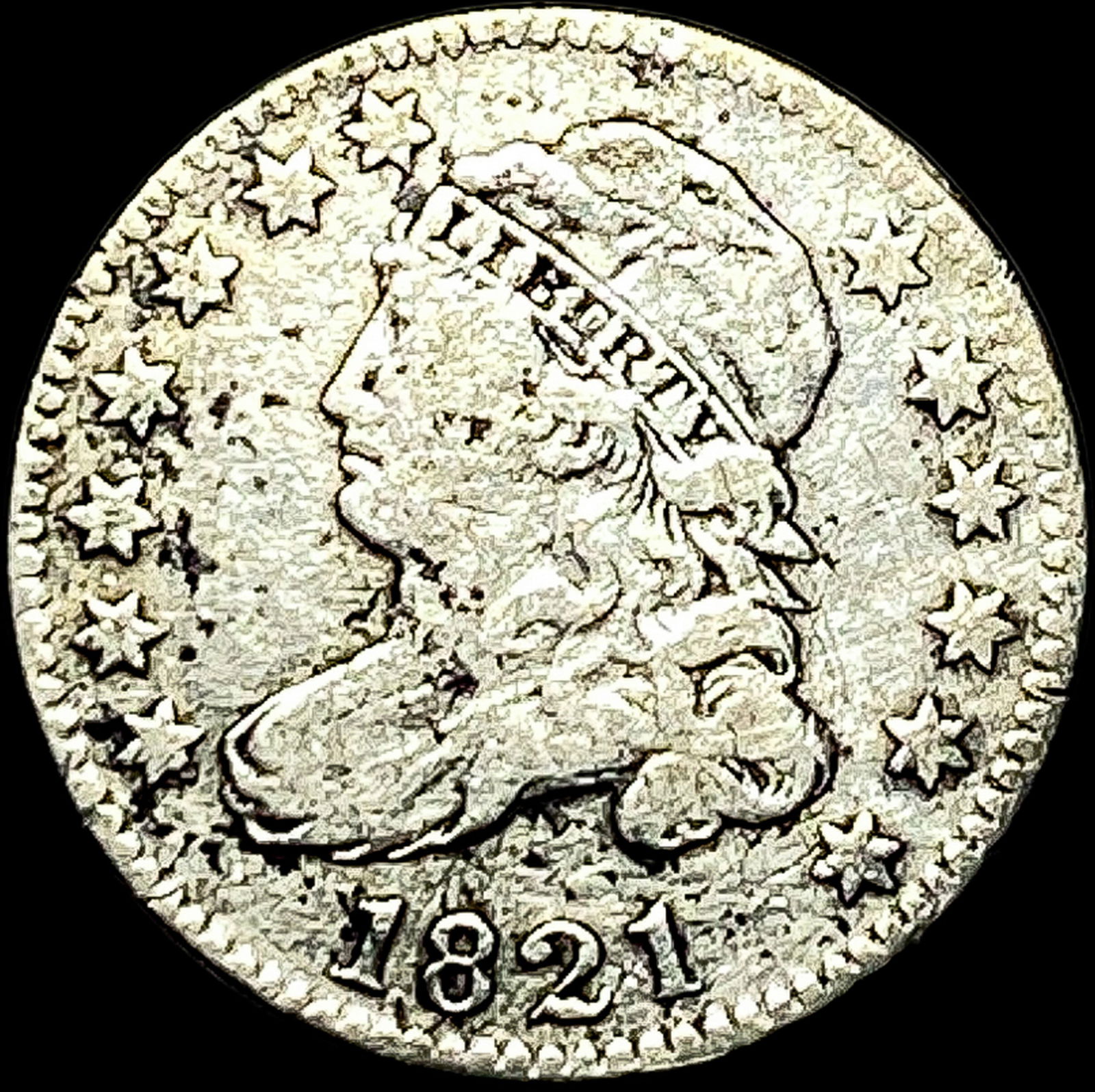 1821 Capped Bust Dime HIGH GRADE (1 of 2)