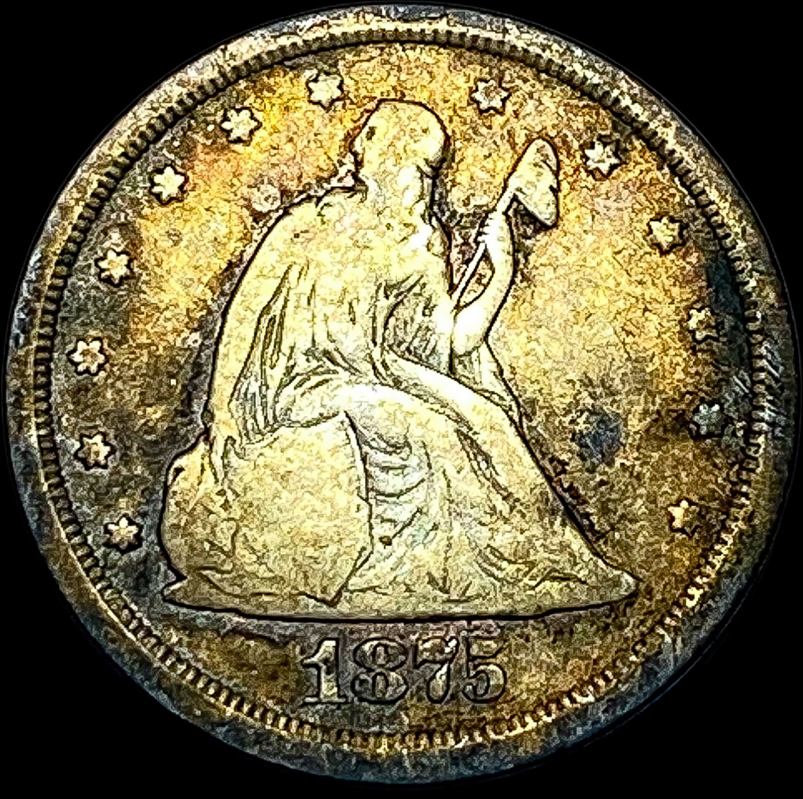 1875-S Silver Twenty Cent Piece LIGHTLY CIRCULATED (1 of 2)