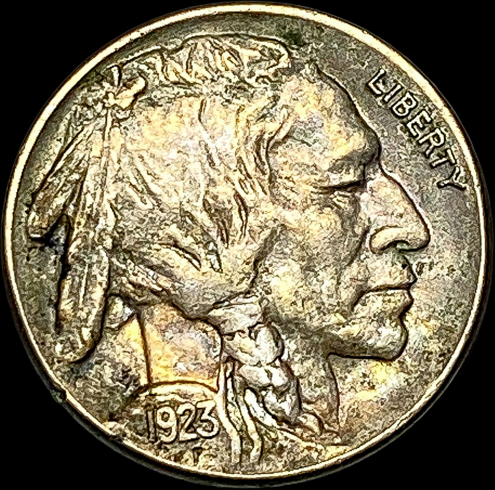 1923-S Nickel Five Cents (Buffalo) CLOSELY UNCIRCULATED (1 of 2)