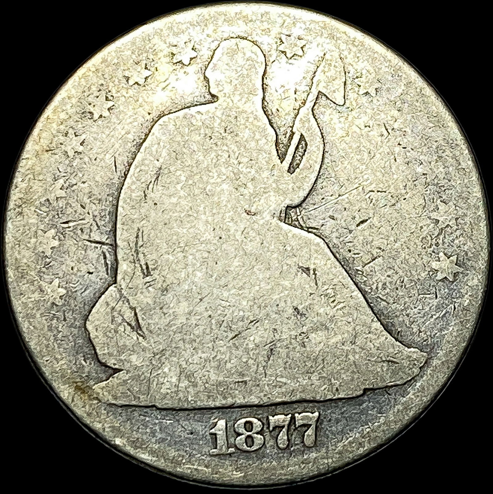 1877 Seated Liberty Half Dollar NICELY CIRCULATED (1 of 2)