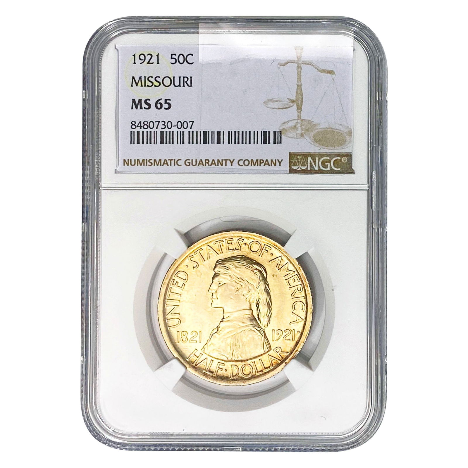 1921 Missouri Half Dollar NGC MS65 (1 of 2)